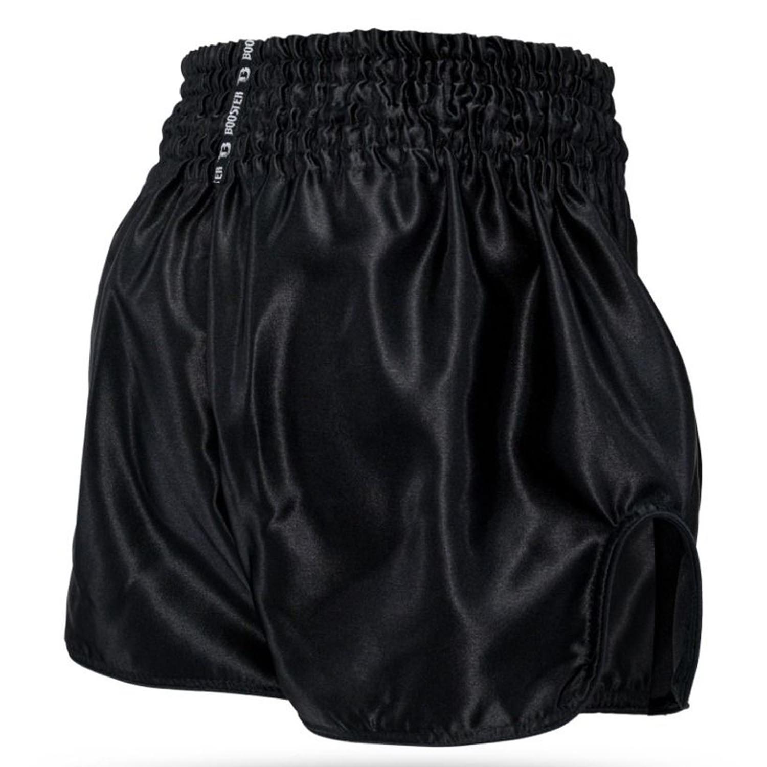 Booster Muay Thai Shorts, Thunder, black-white, XXL