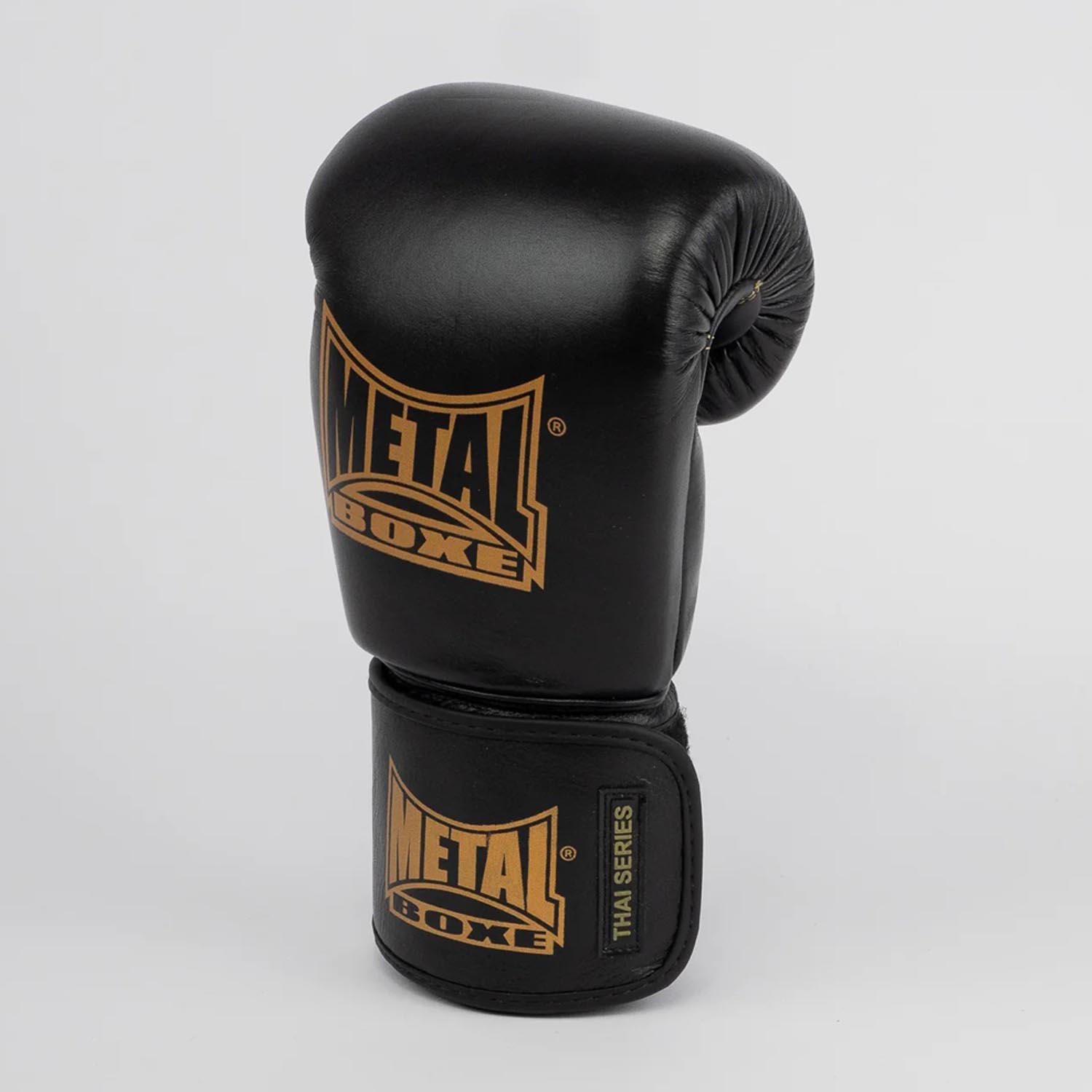 Metal Boxe Boxing Gloves, Thai, black-gold, 16 Oz