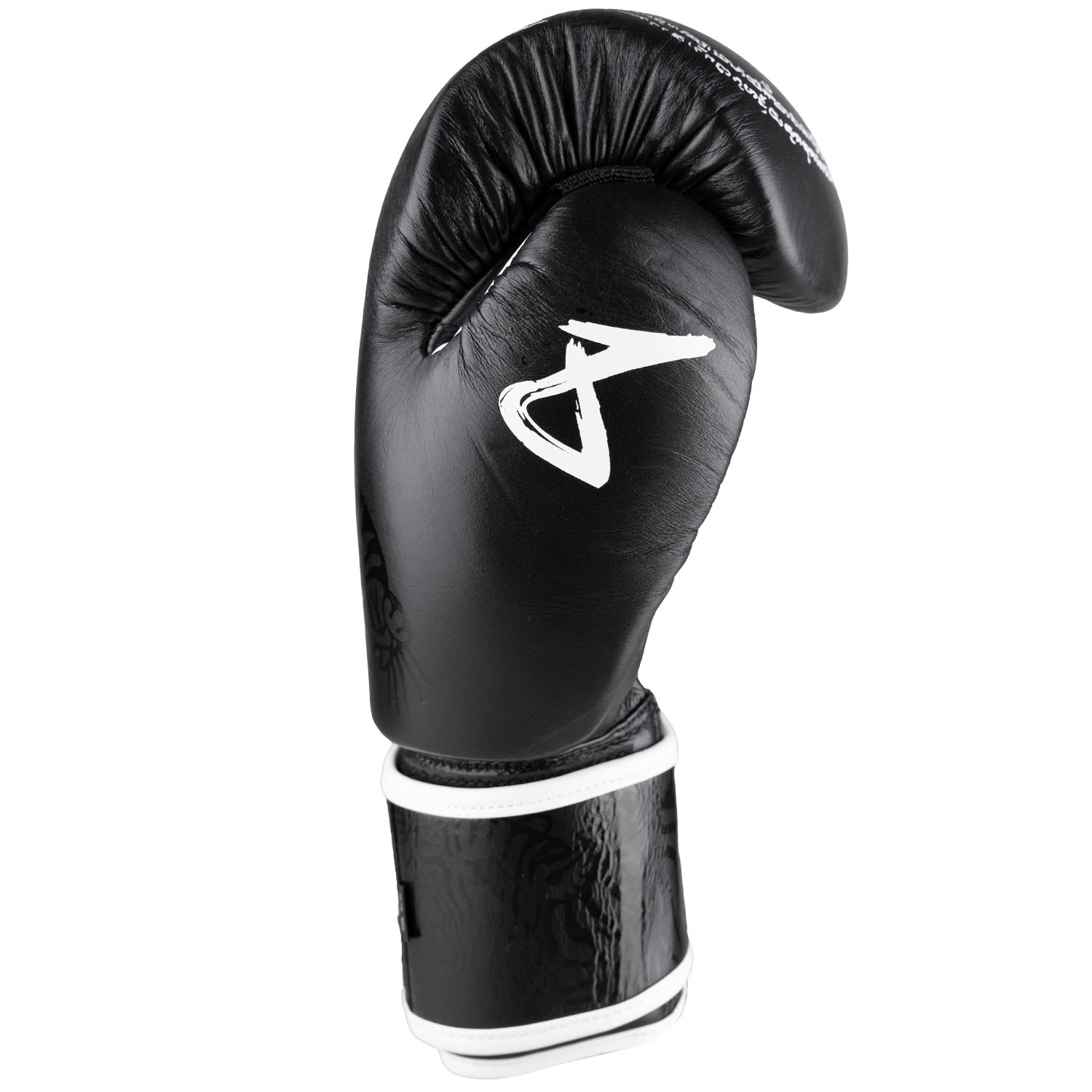 8 WEAPONS Boxing Gloves, Sak Yant Big Tiger, black-black, 14 Oz
