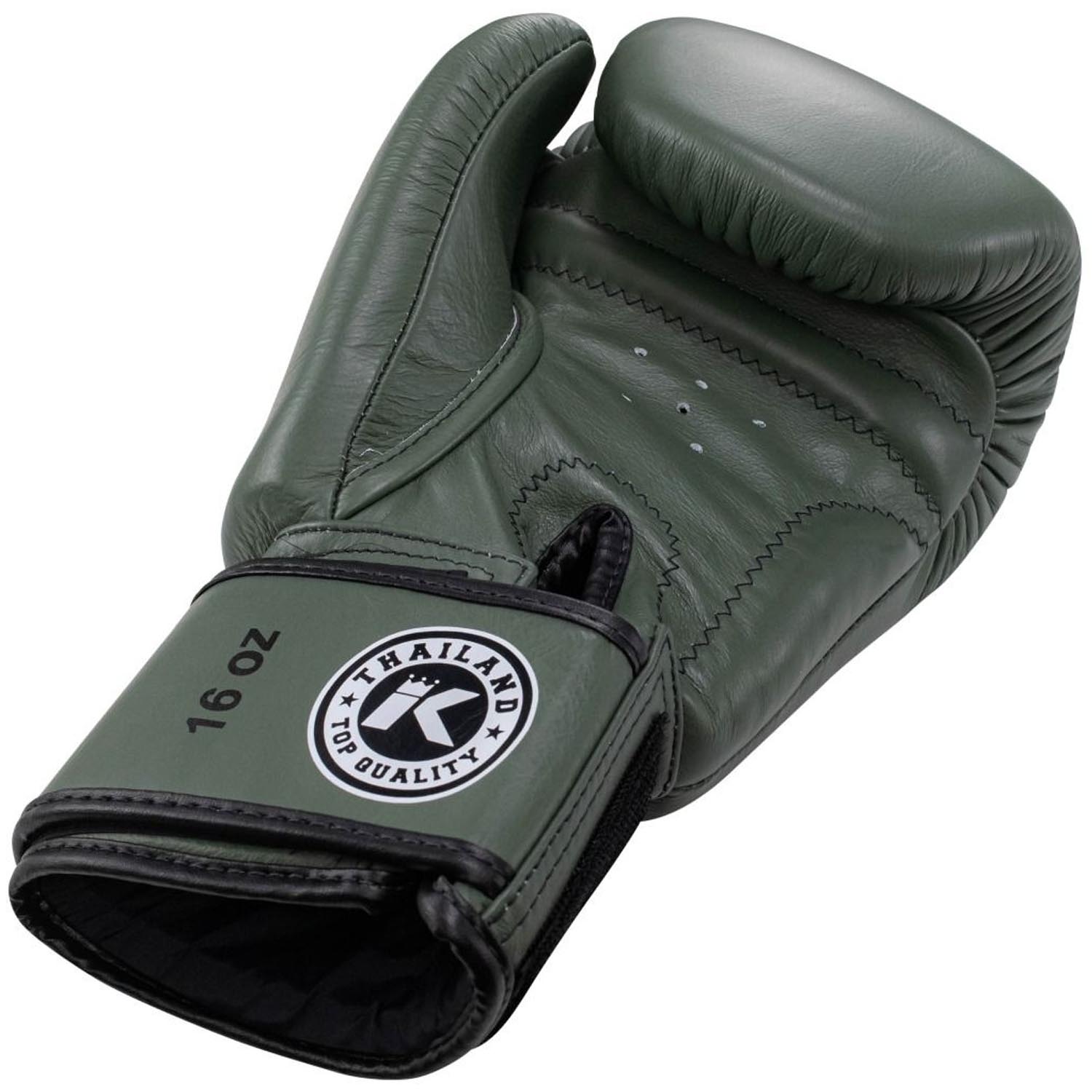 KING PRO BOXING Boxhandschuhe, BGVL3, military-khaki, 12 Oz