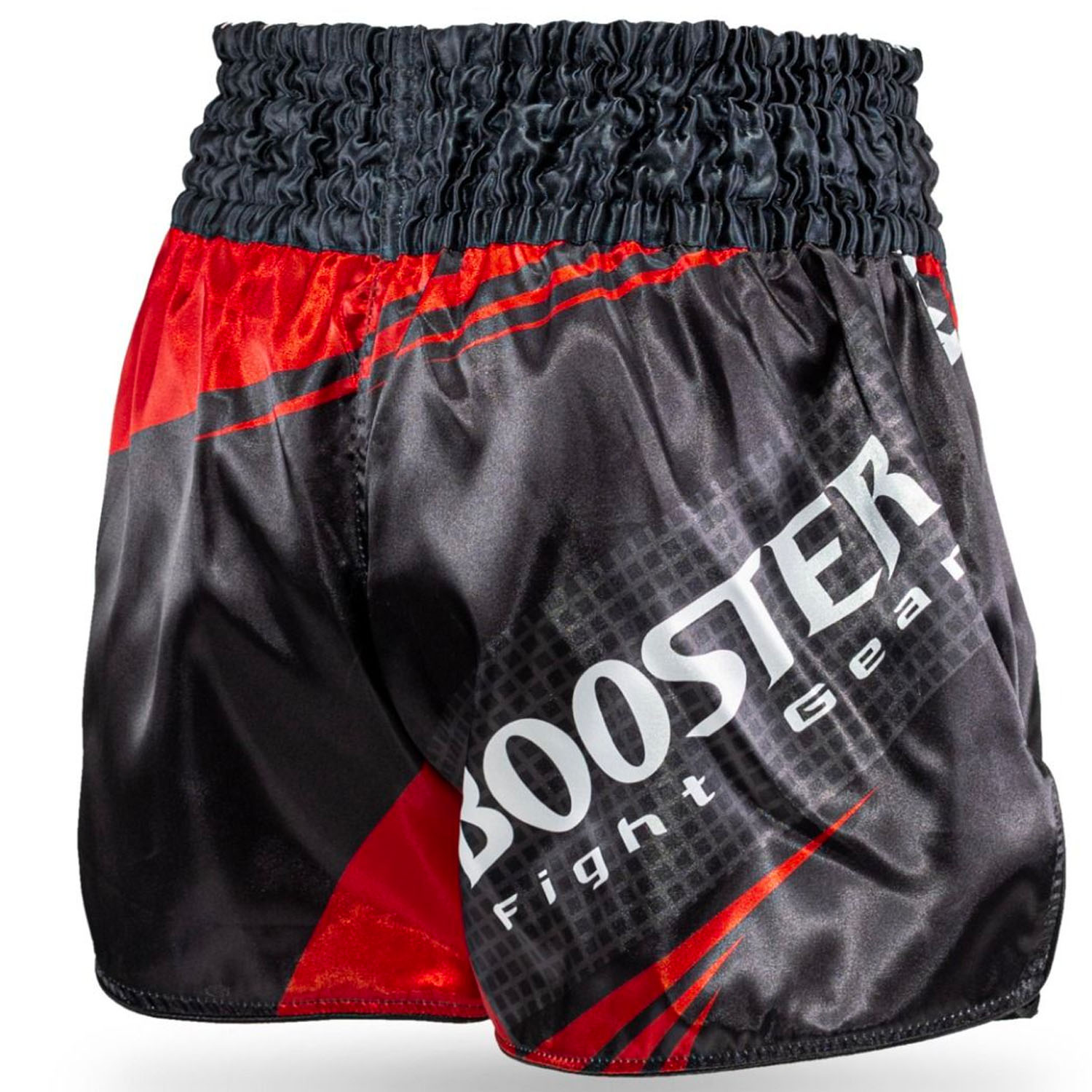 Booster Muay Thai Shorts, AD Xplosion 2, black-red, S