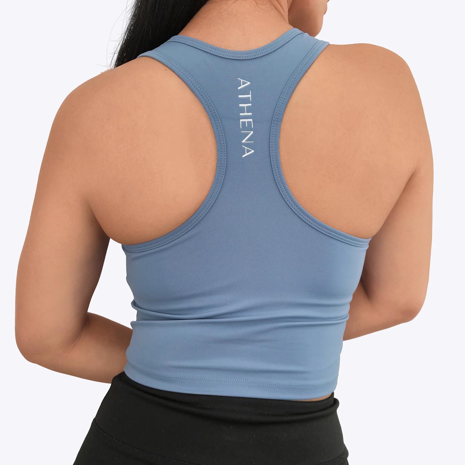 ATHENA Crop Top, Women, Built-In Bra, Diana, blue, XL