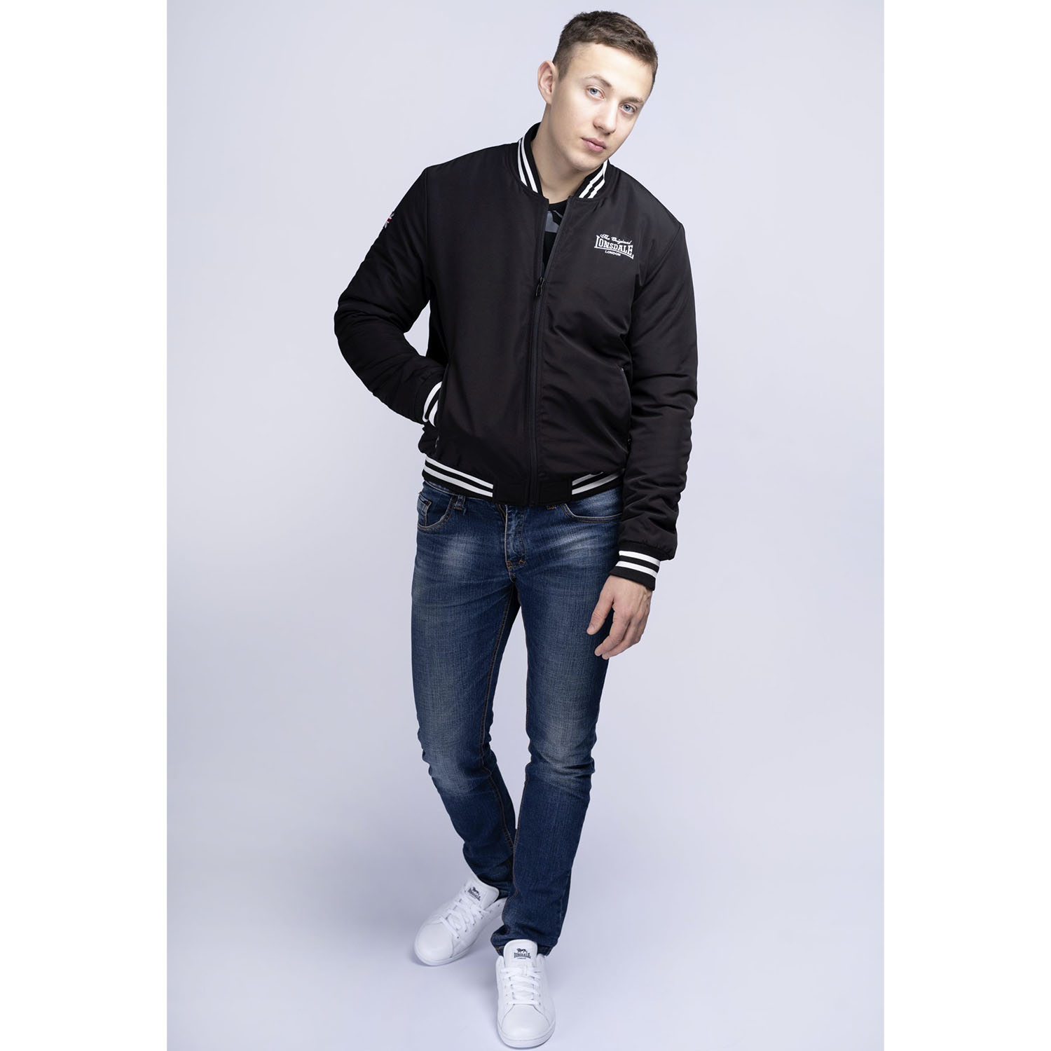 Lonsdale Jacket, Trusthorpe, black, XXXL