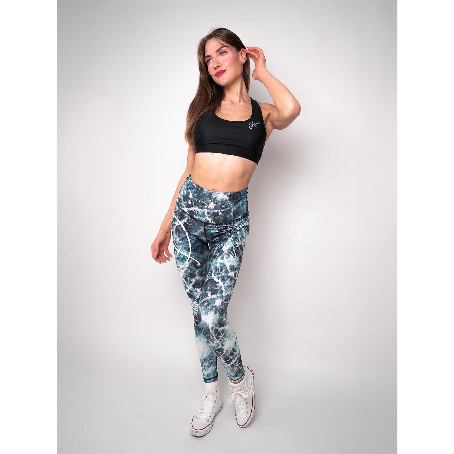 Anarchy Apparel Compression Leggings, Frosty, XL