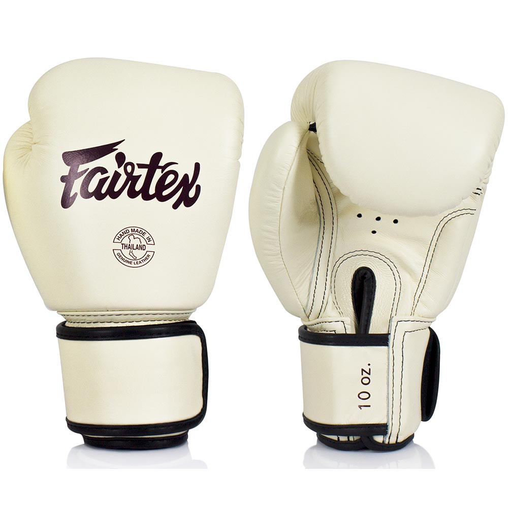 Fairtex Boxhandschuhe, Leder, BGV16, beige, 12 Oz