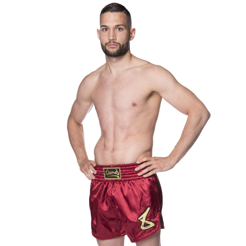 8 WEAPONS Strike Shorts, burgundy, S
