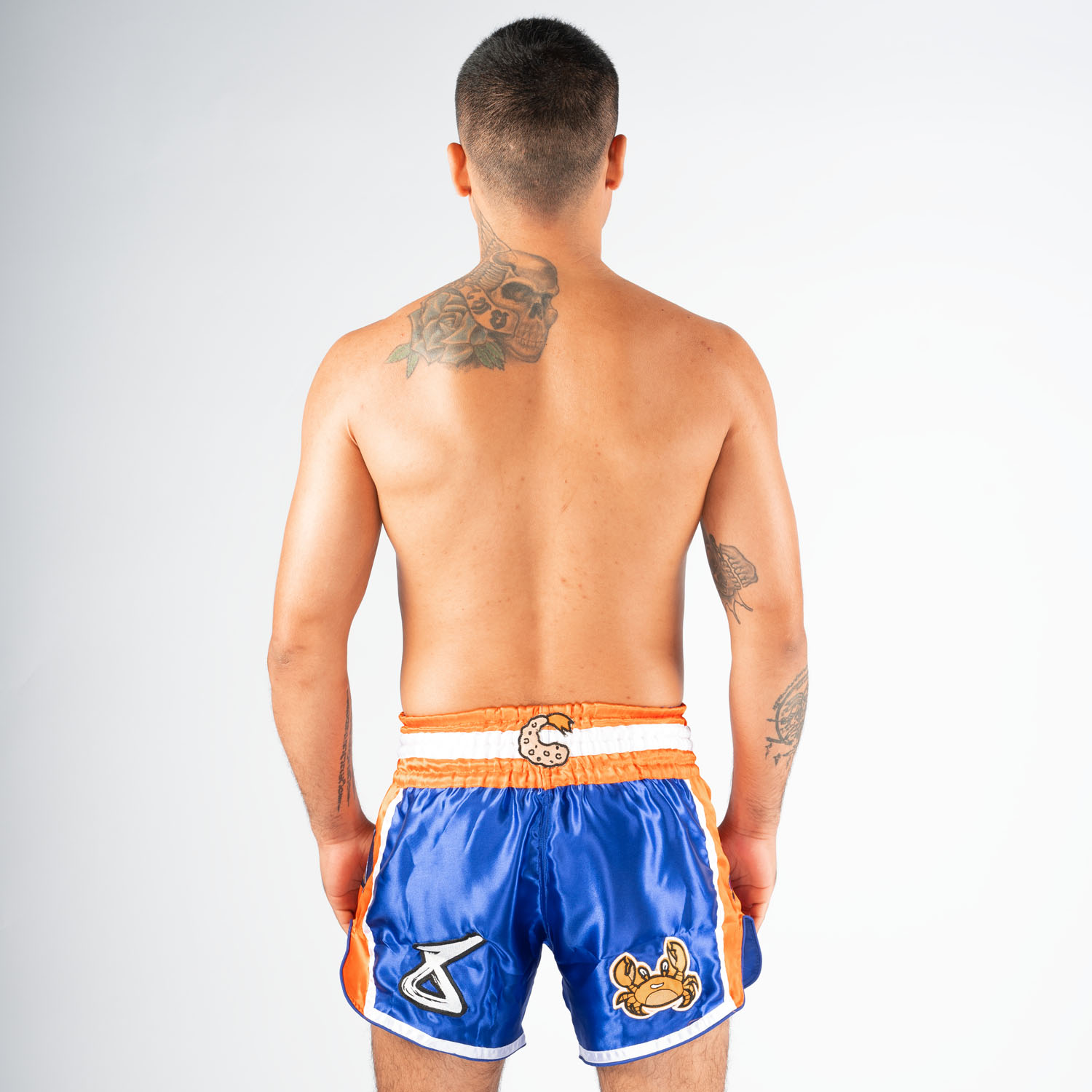 8 WEAPONS Muay Thai Shorts, Muay Talay, blau, XL