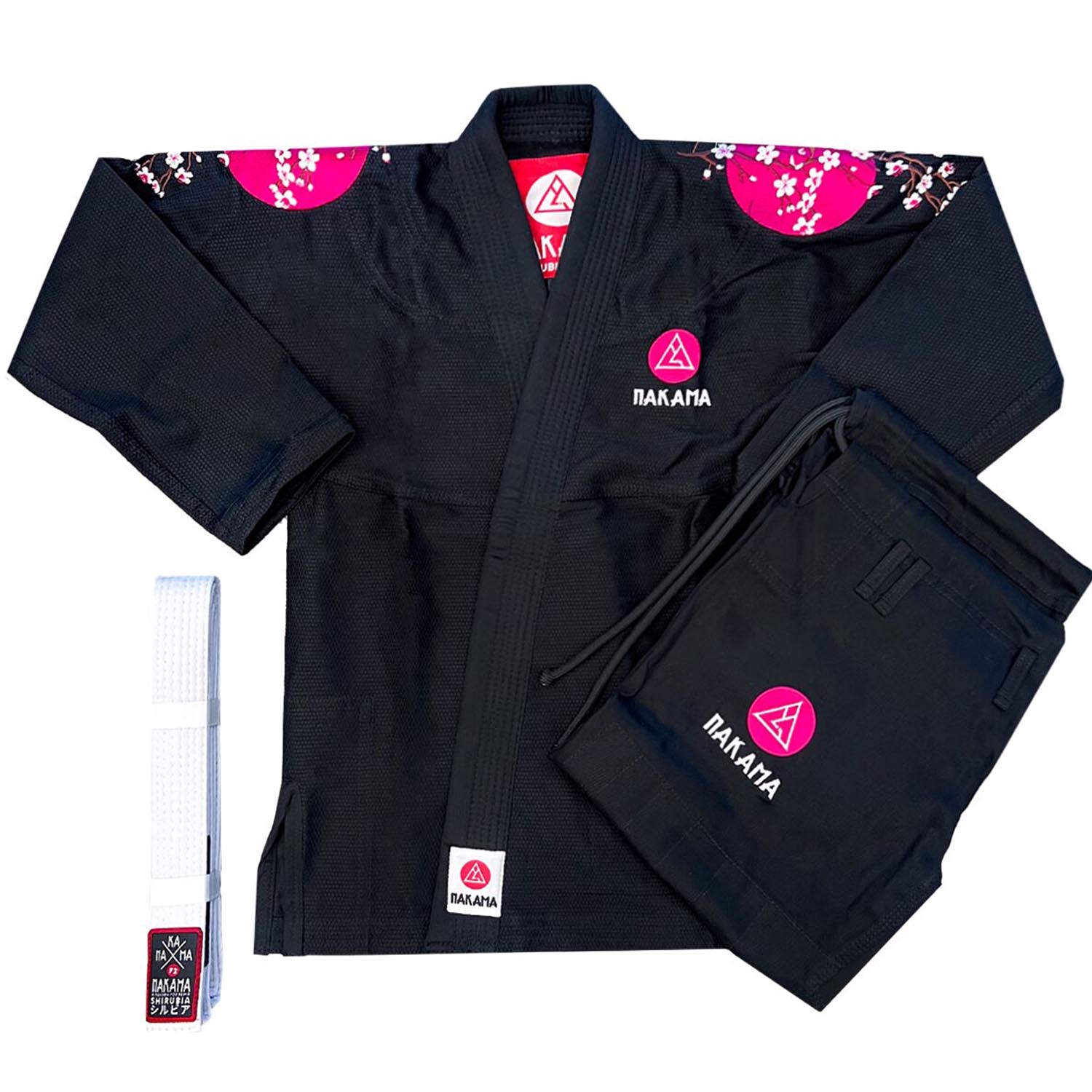 Nakama BJJ GI, Damen, Shirubia, schwarz, F2