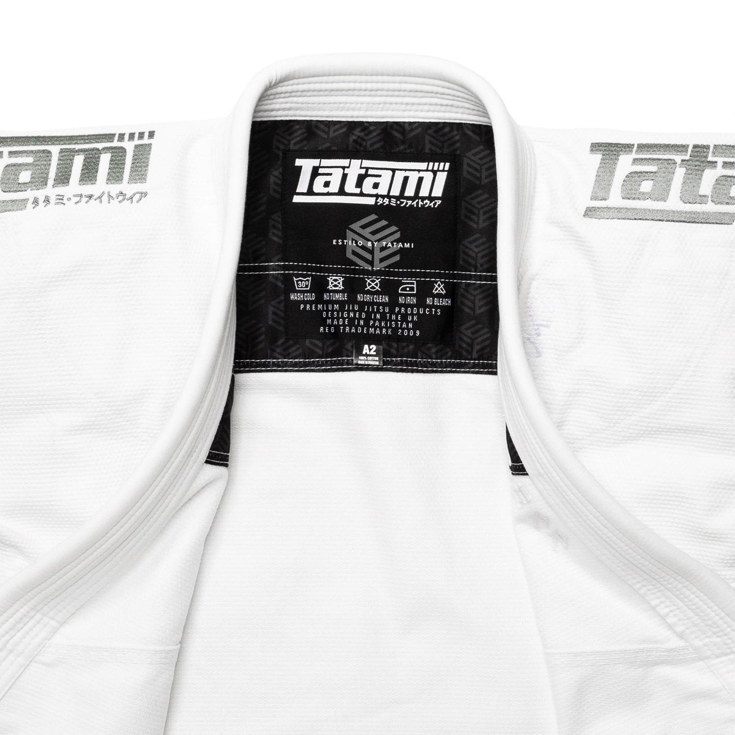 Tatami BJJ GI, Estilo Black Label, weiß-grau, A1