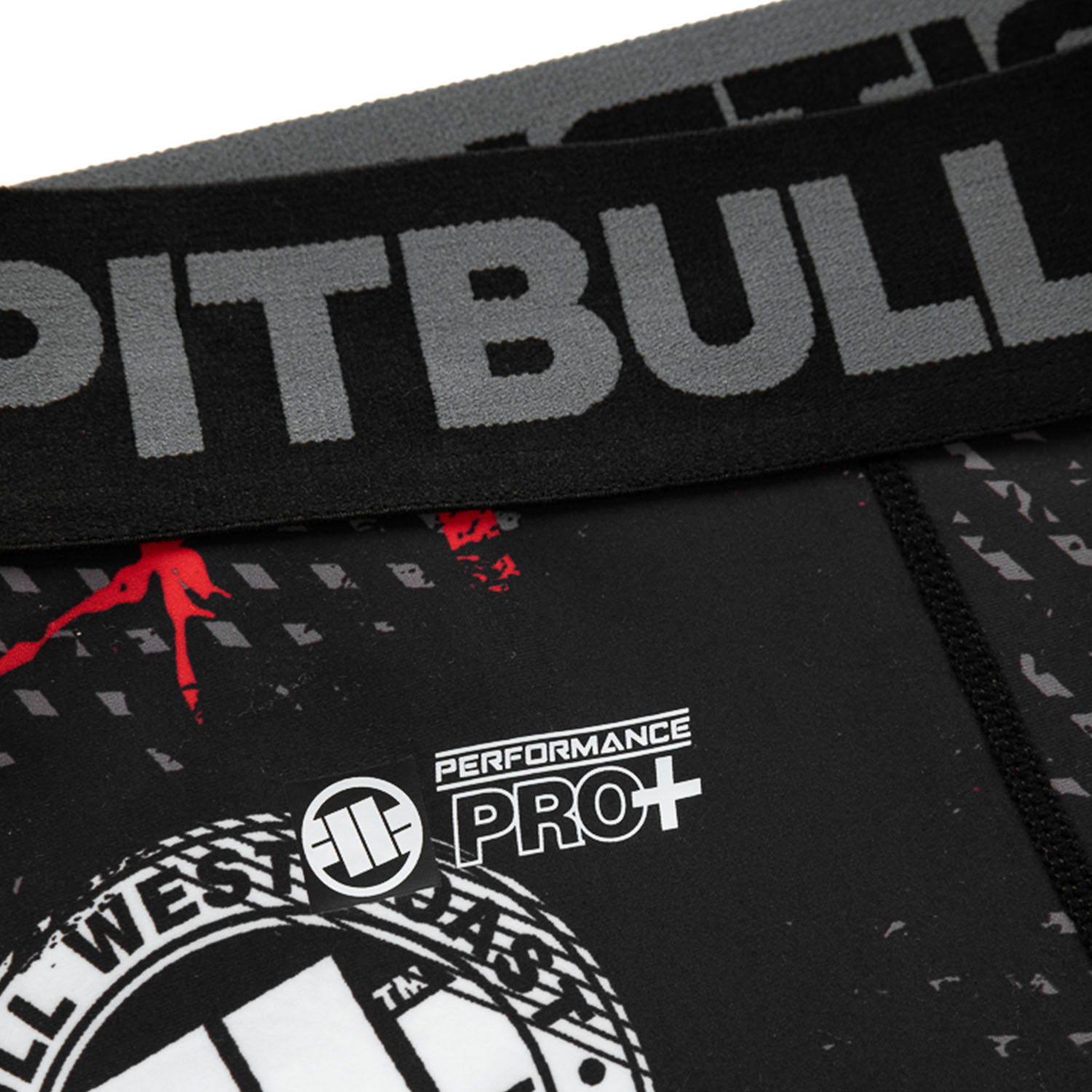 Pit Bull West Coast Compression Pants, Blood Dog 2, schwarz, S