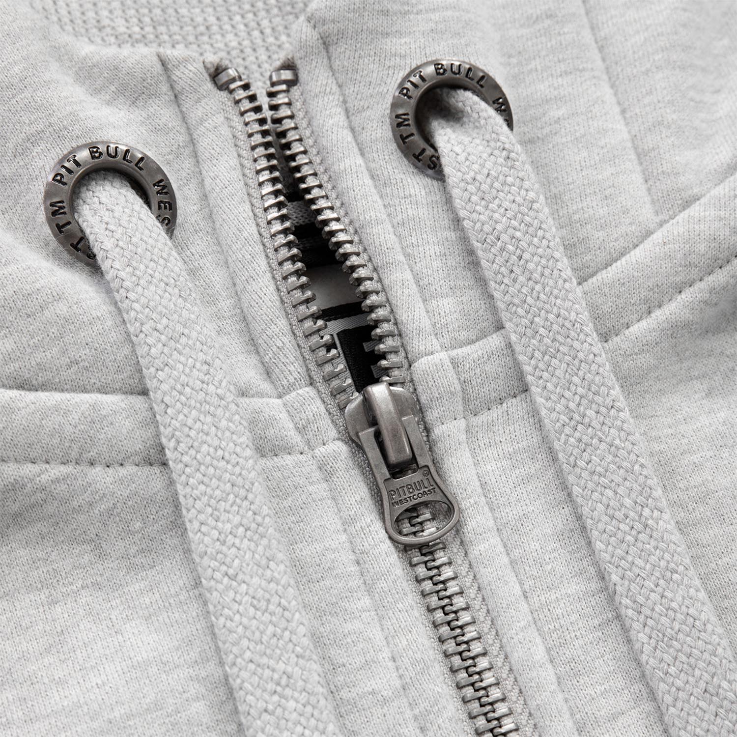 Pit Bull West Coast Zip Hoody, Hilltop, 23, grau, XL