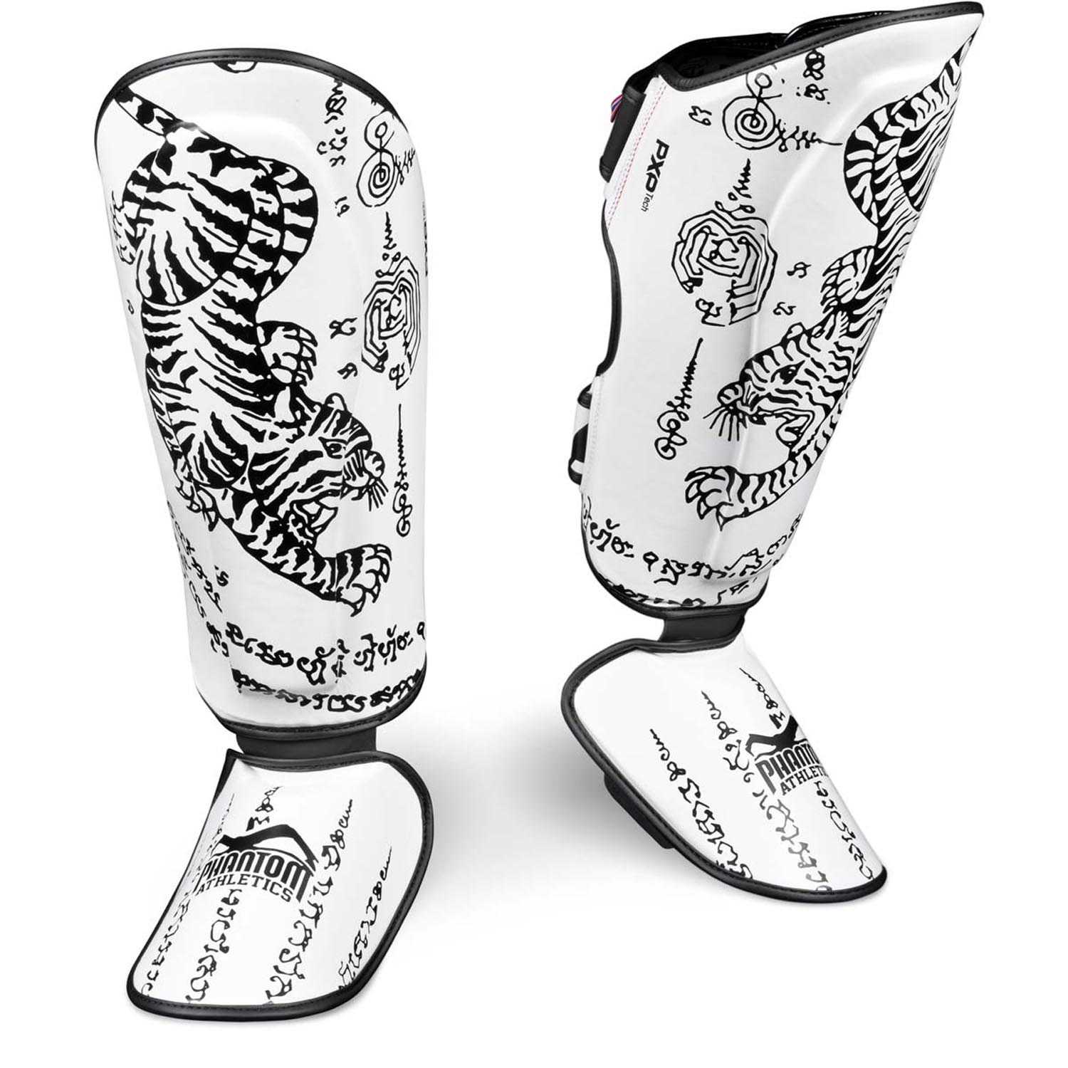 Phantom Athletics Shin Guard, Muay Thai, white, S/M