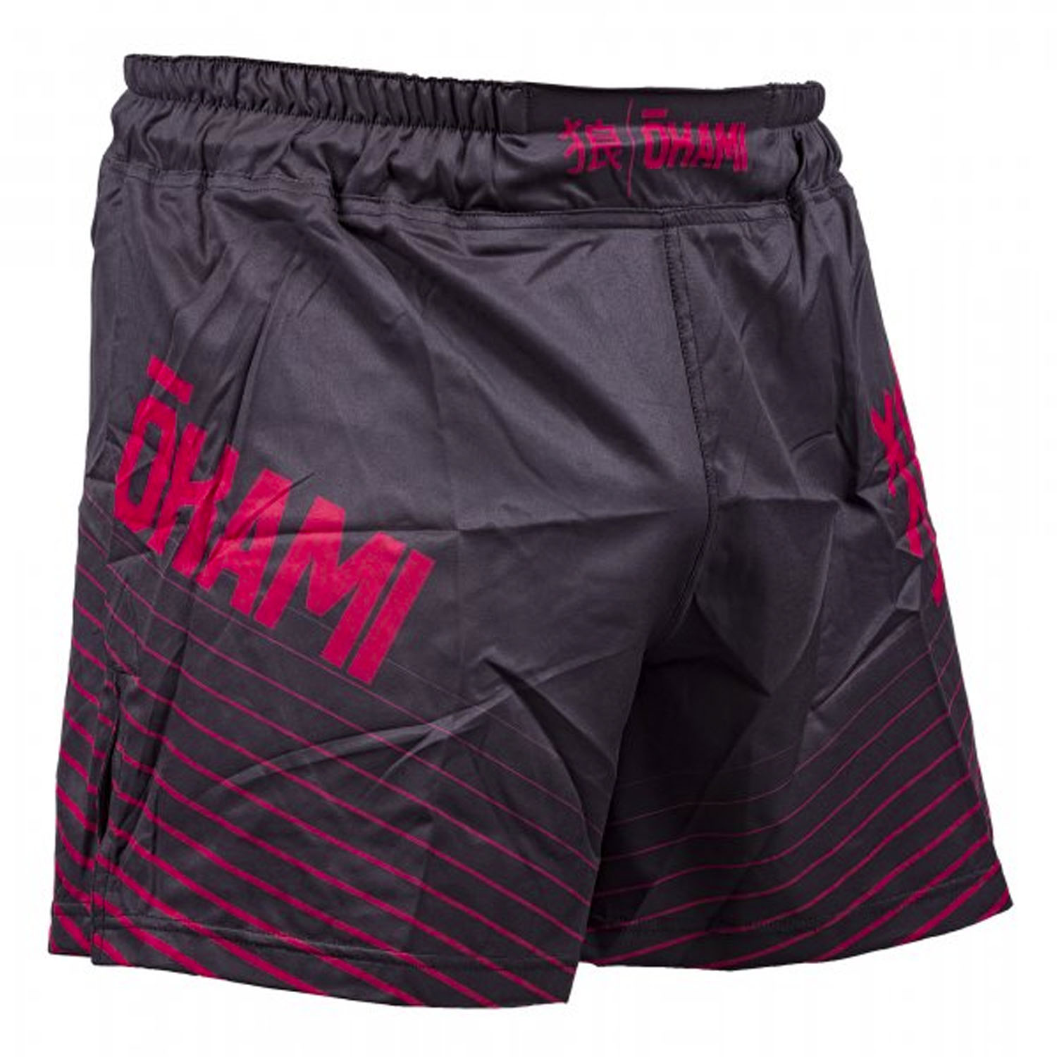 OKAMI MMA Fight Shorts, Big Kanji, schwarz, S