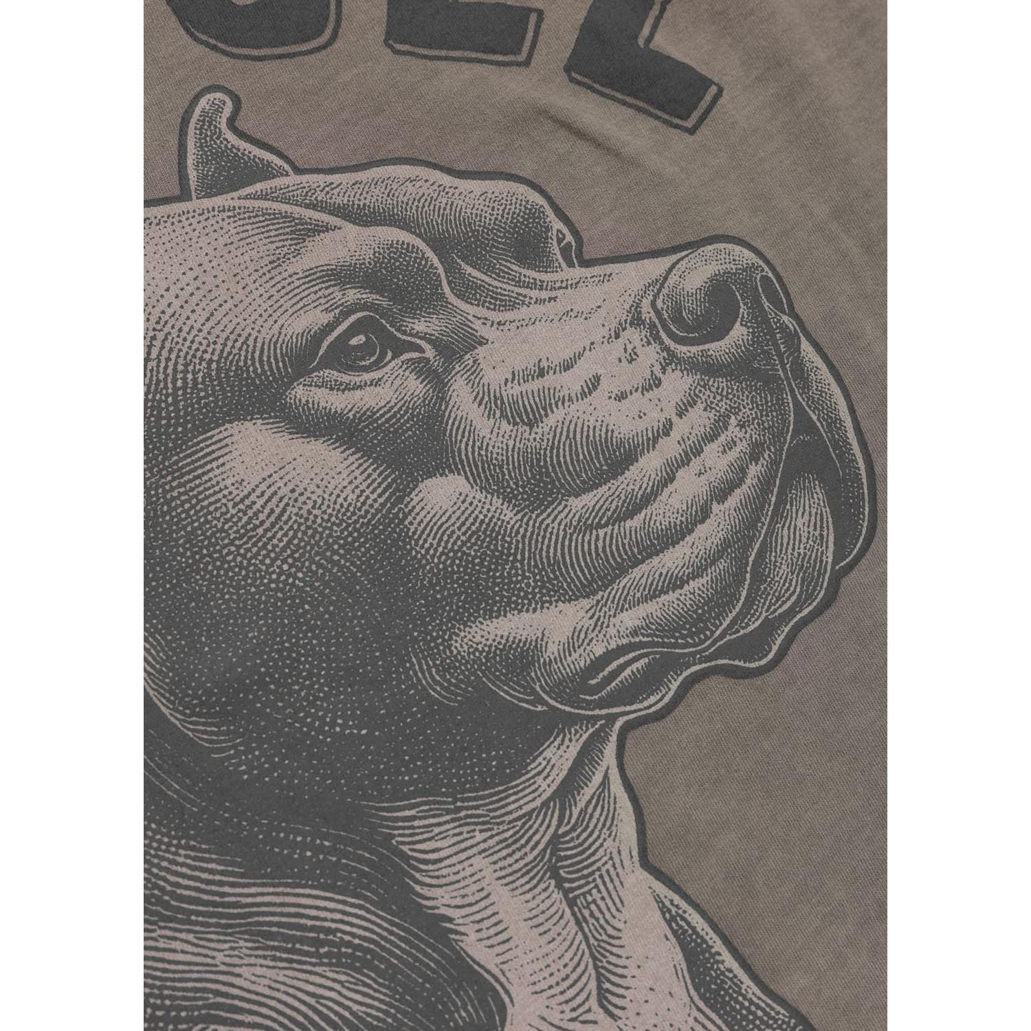 Pit Bull West Coast T-Shirt, USA Cal, brown