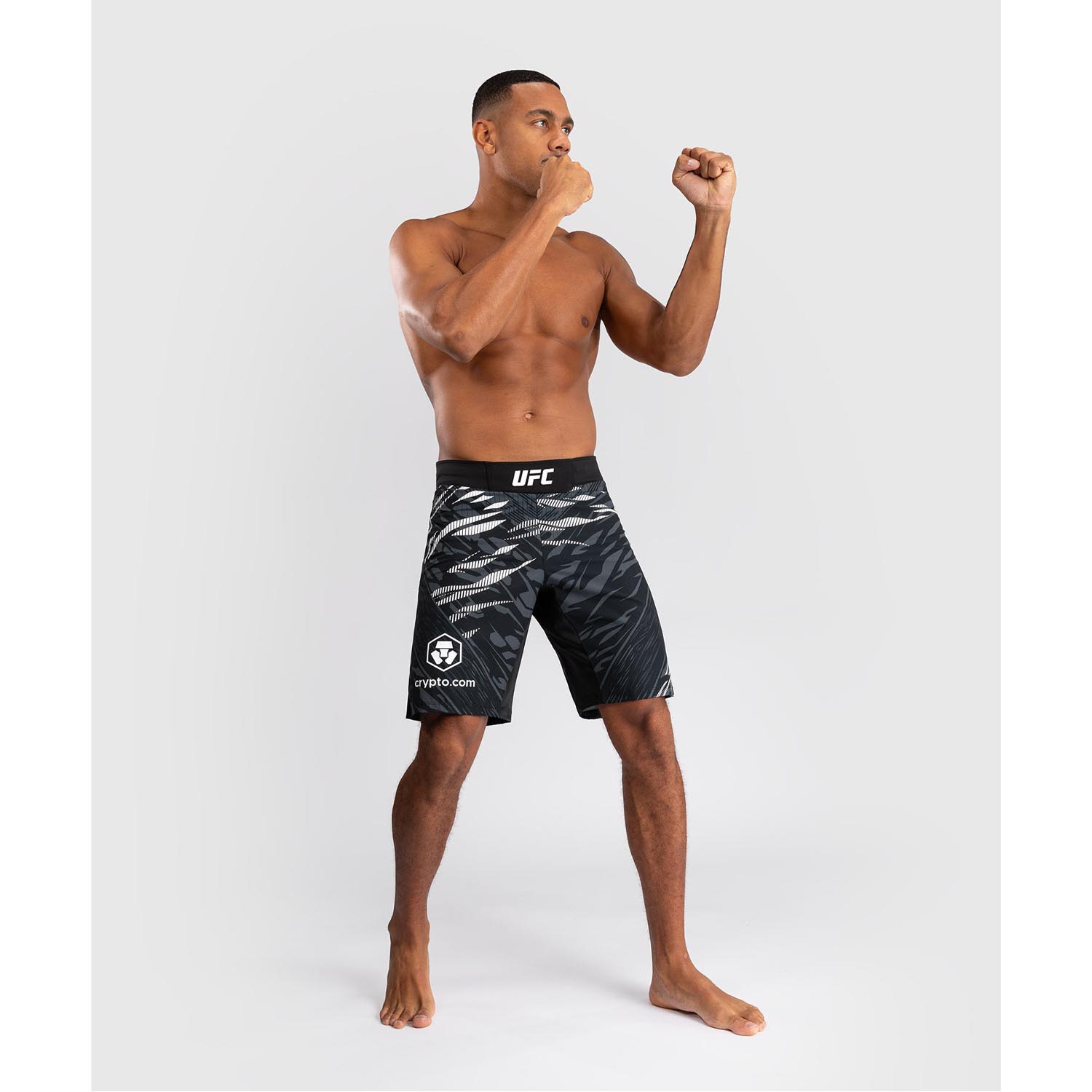 VENUM MMA Fight Shorts, UFC Fusion Authentic Fight Night, Long Fit, schwarz-weiß, XL