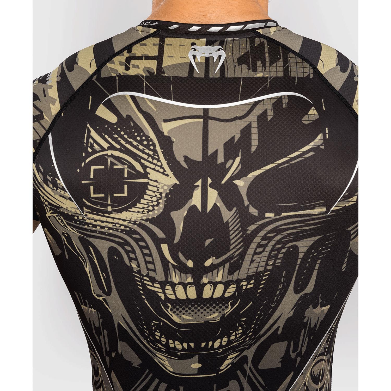 VENUM Rashguard, S/S, Invader, black-sand, XXL