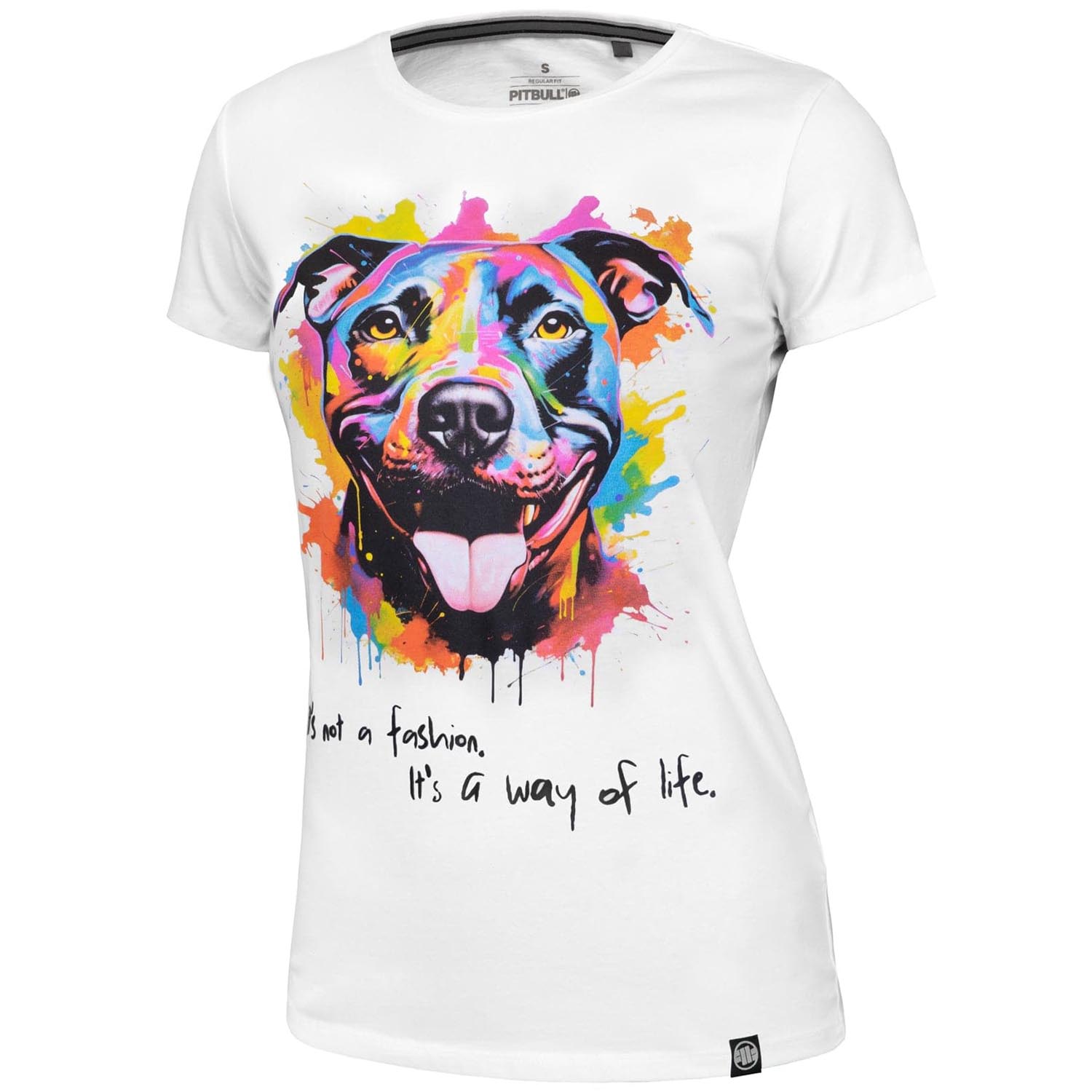 Pit Bull West Coast T-Shirt, Woman, Watercolor, white, XL