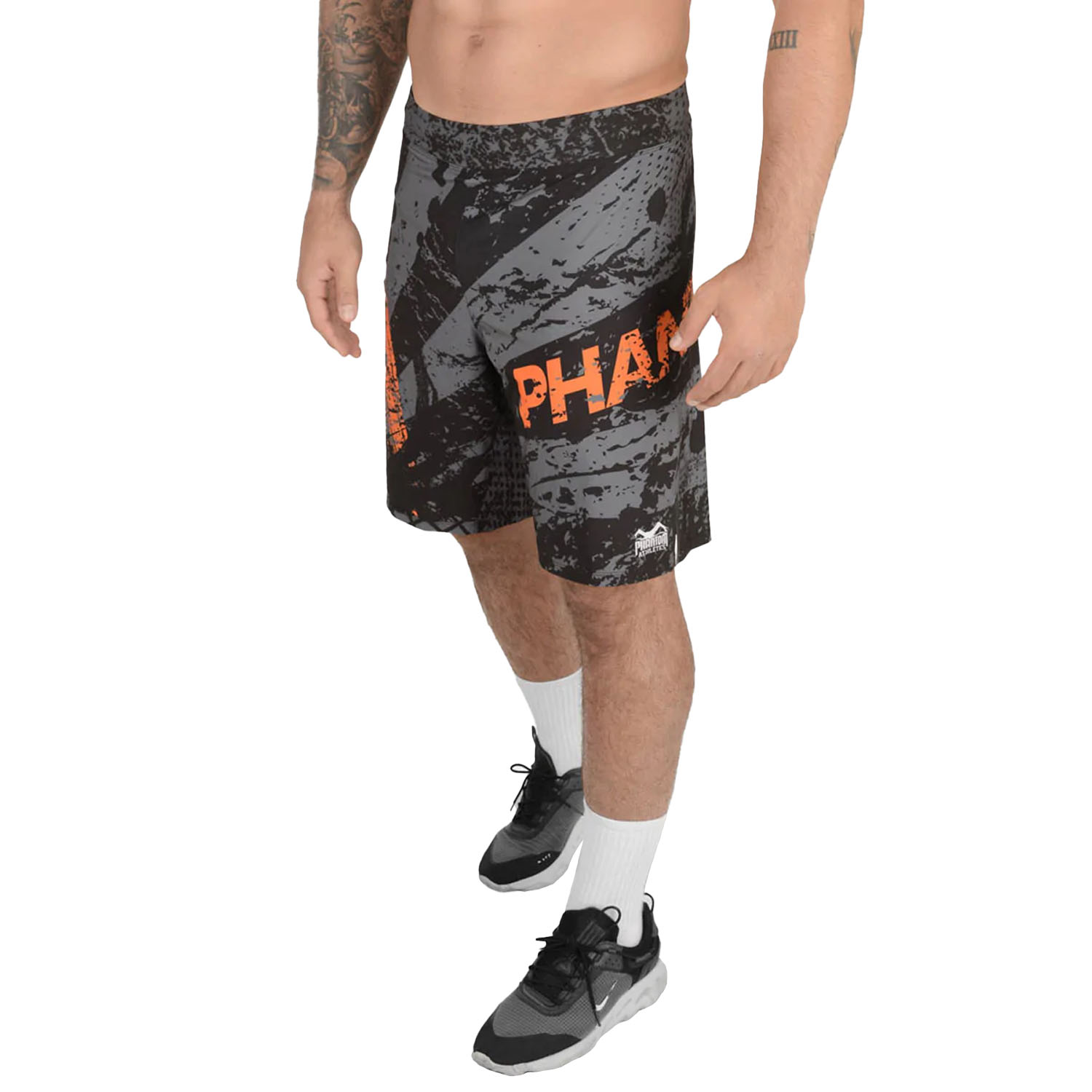 Phantom Athletics MMA Fight Shorts, Flex, Splatter, XXL