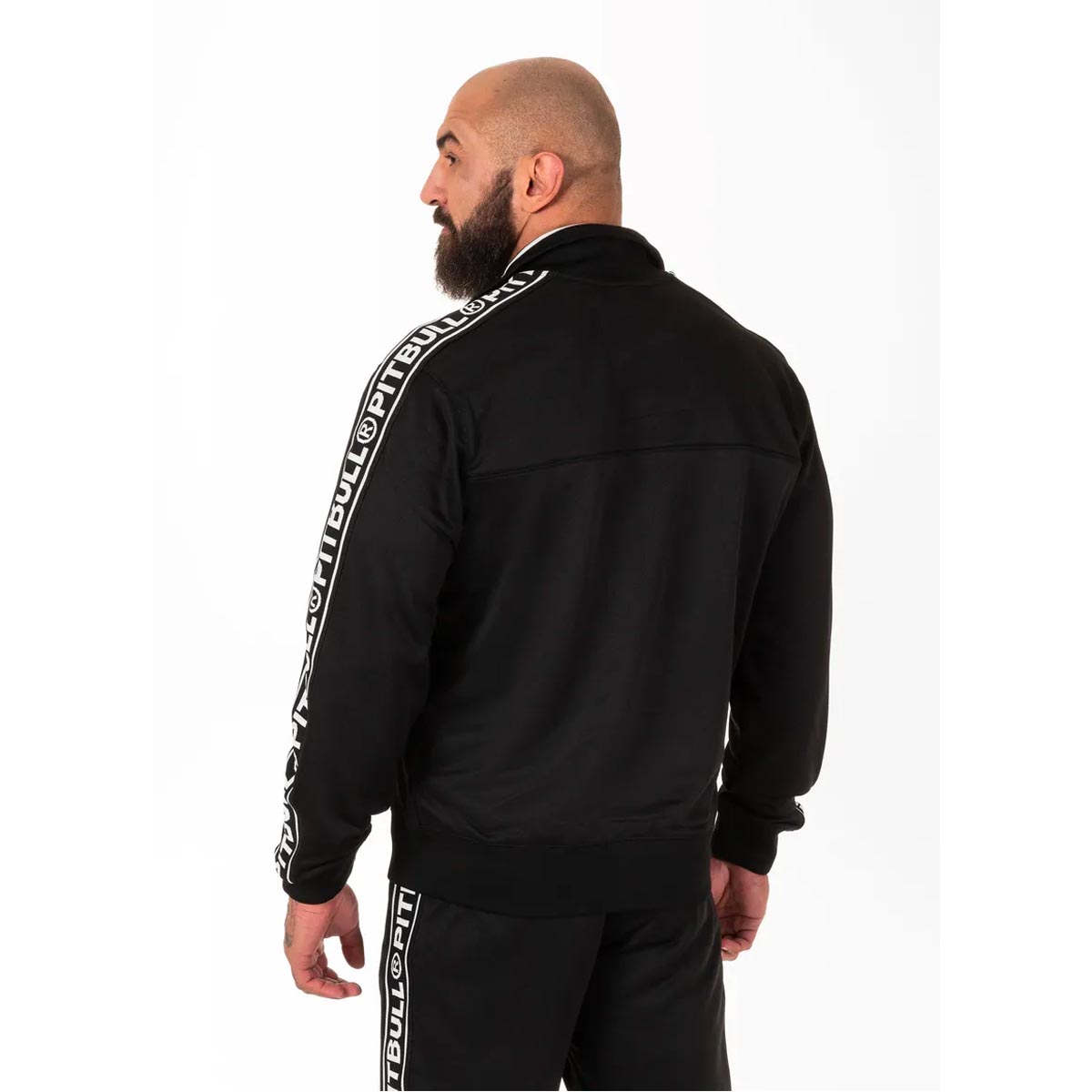 Pit Bull West Coast Trainingsjacke, Tape Logo, schw, XXXL