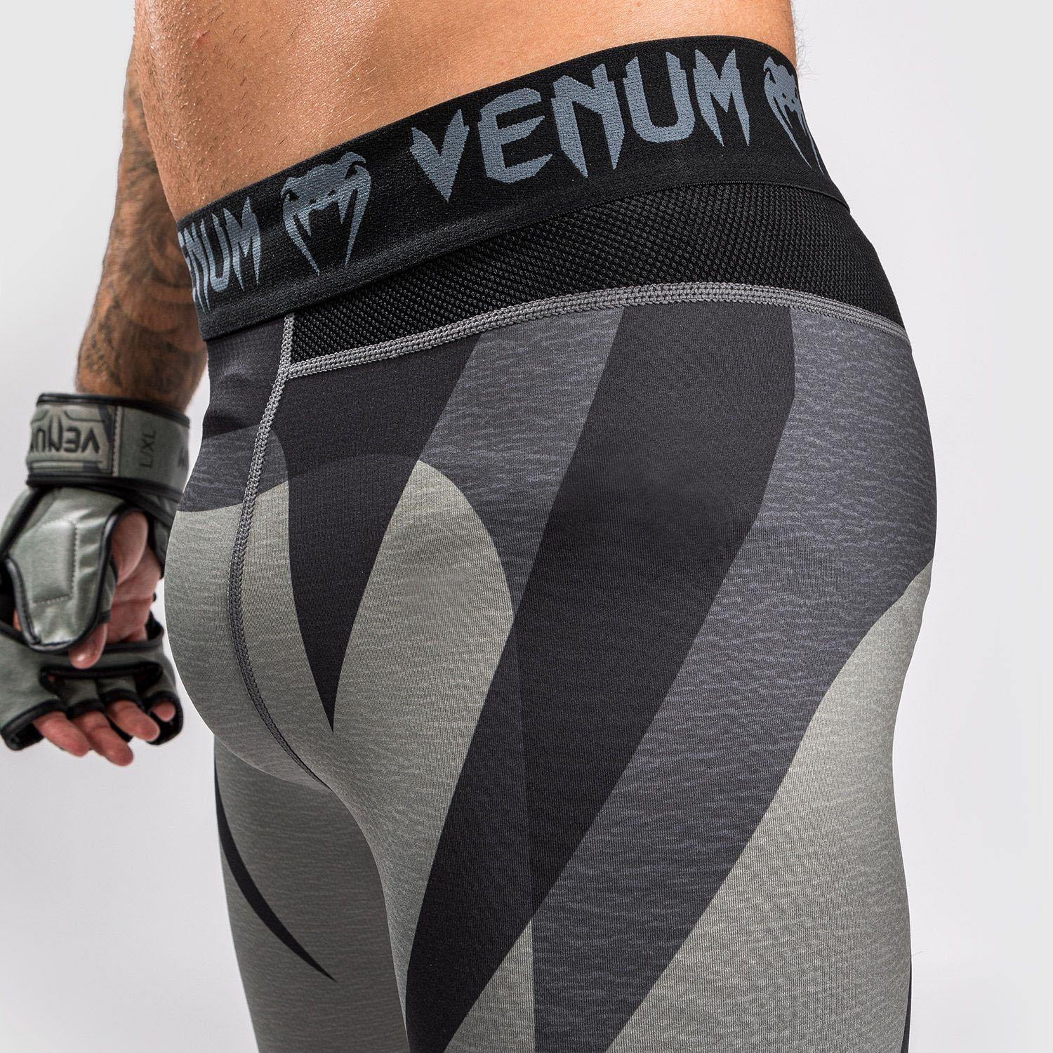 VENUM Compression Pants, Stone, grau, XXL