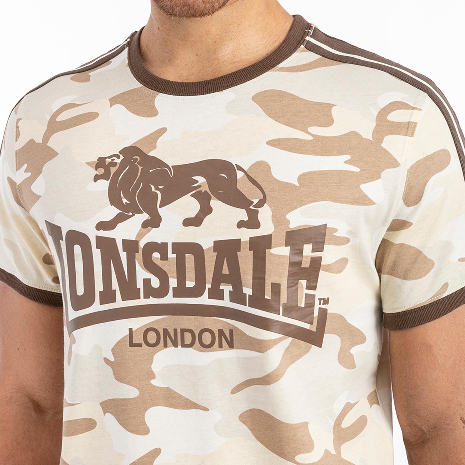 Lonsdale T-Shirt, Cregneash, camo-desert, XXXL