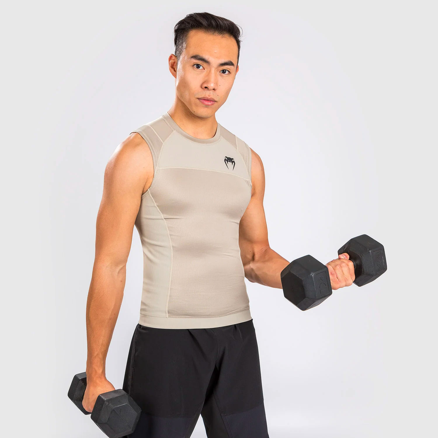 VENUM Rashguard Sleeveless, G-Fit Air, sand, M