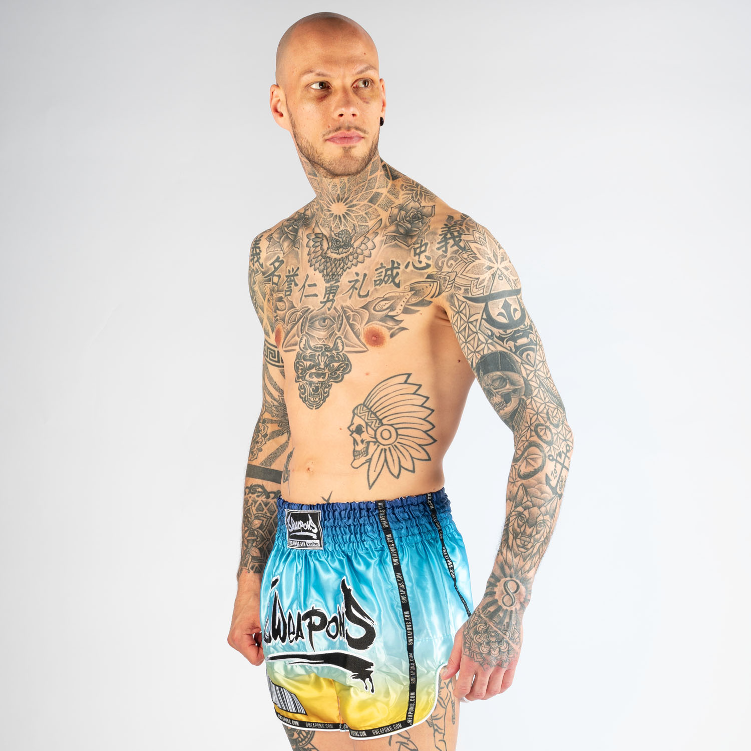 8 WEAPONS Muay Thai Shorts, Vivo Sunrise, XXL