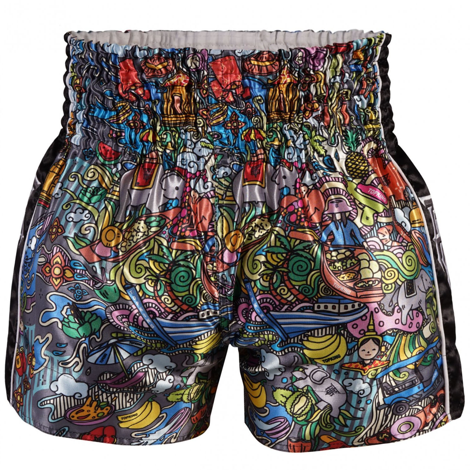 TOP KING BOXING Muay Thai Shorts, TKTBS 225, black, M