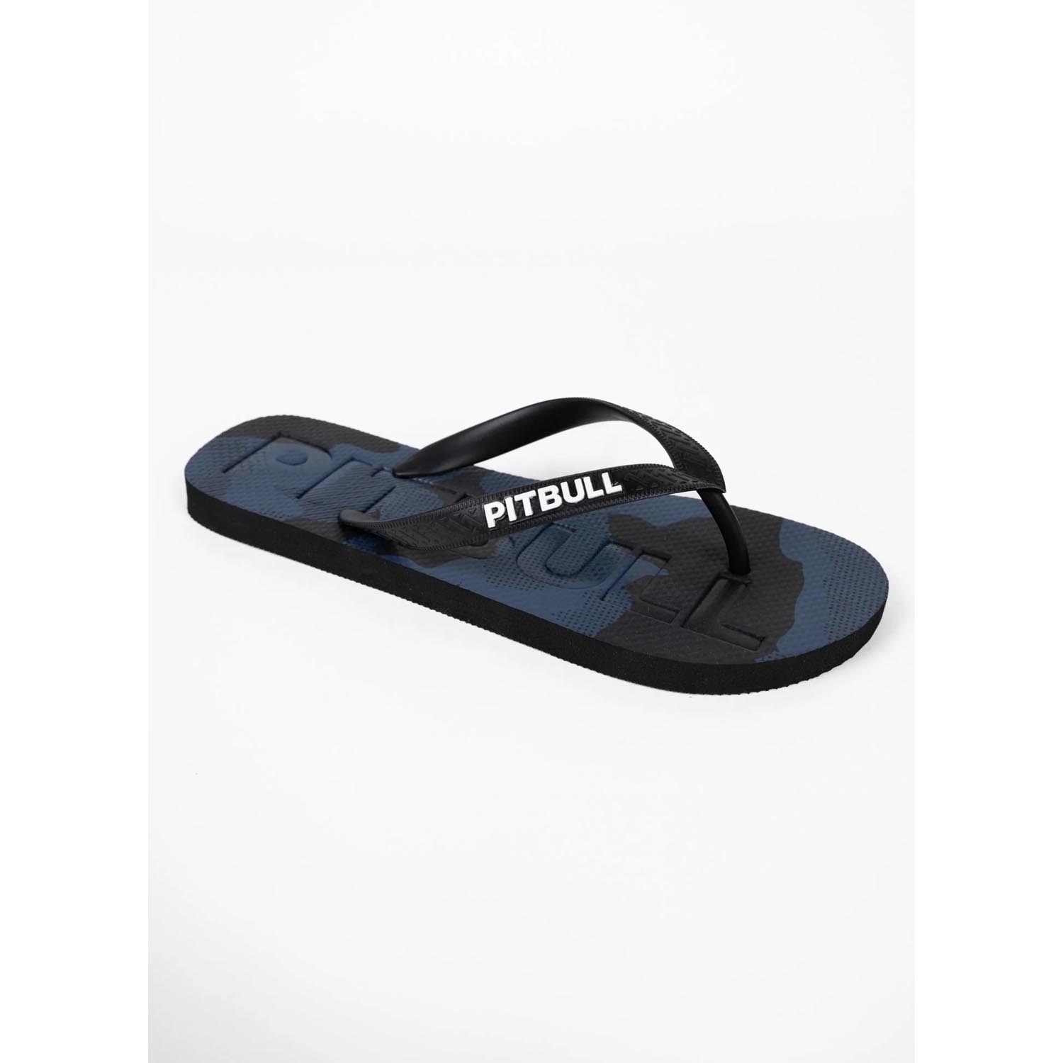 Pit Bull West Coast Flip Flops, Pitbull, blue-black-camo, 46