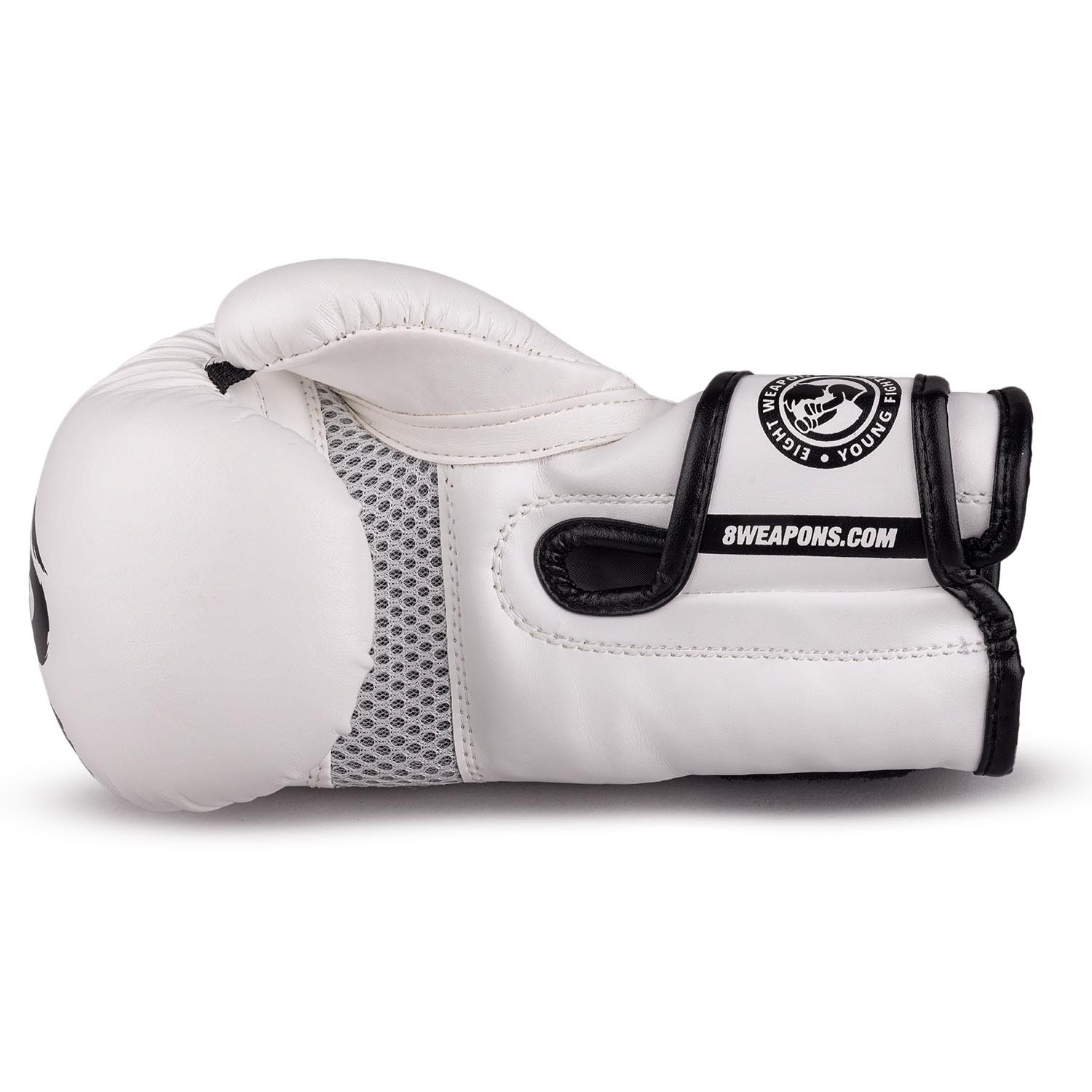 8 WEAPONS Boxing Gloves, Kids, Unlimited 2.0, white-black, 8 Oz