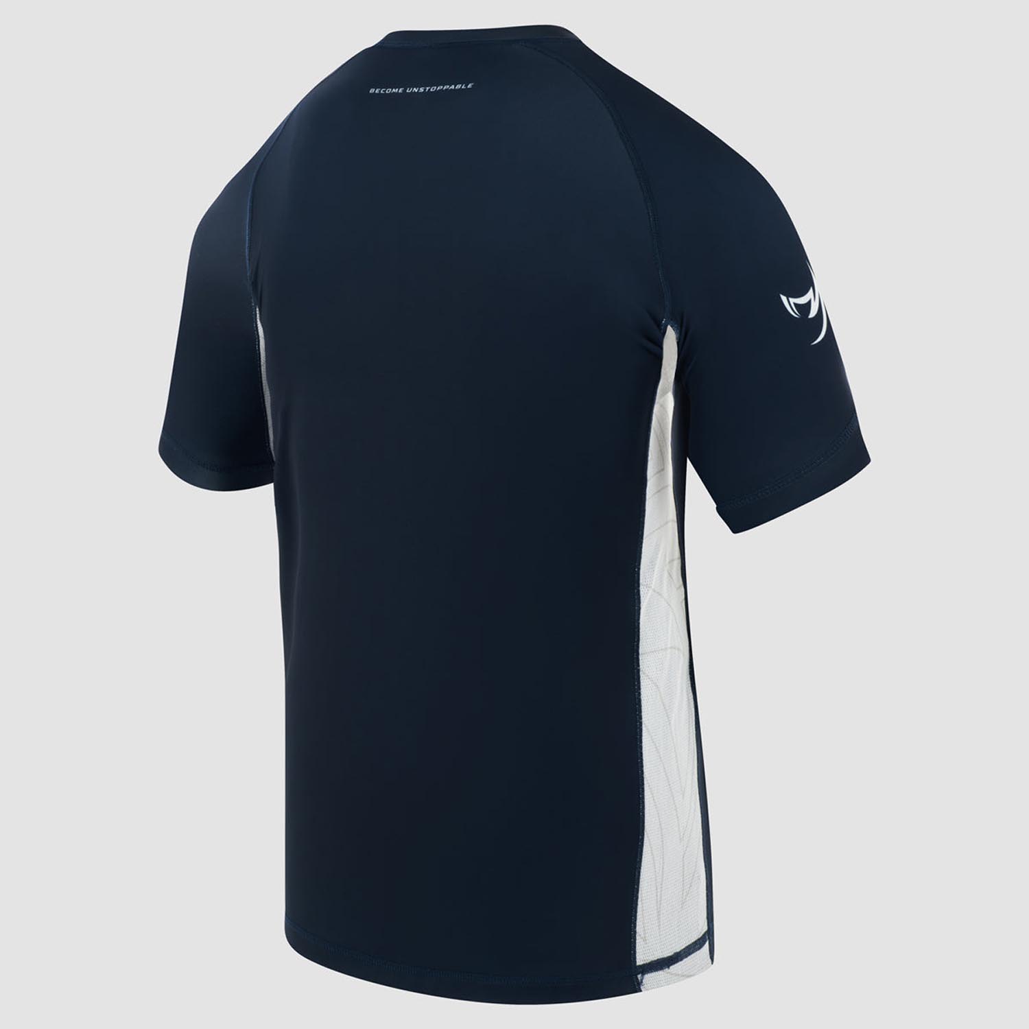 Fumetsu Rashguard, S/S, Icon, navy-weiß, M