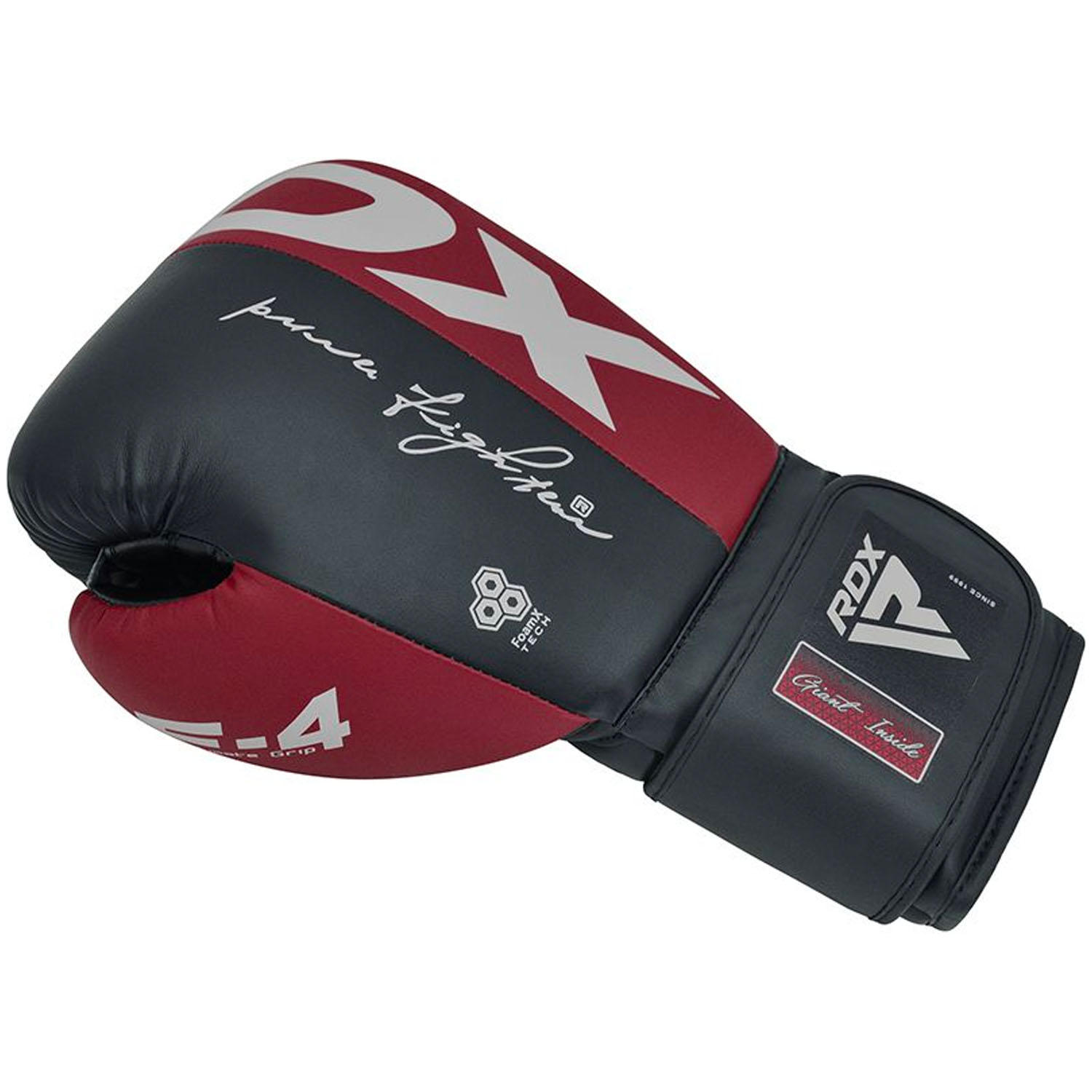 RDX Boxing Gloves, Rex F4, maroon-blue, 12 Oz