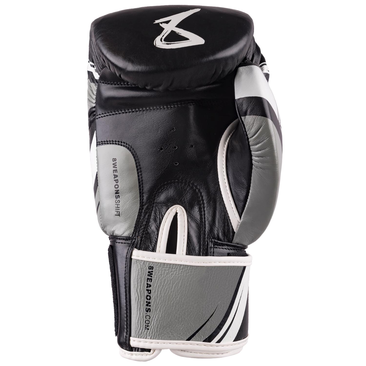 8 WEAPONS Boxing Gloves, Shift, black-white, 16 Oz