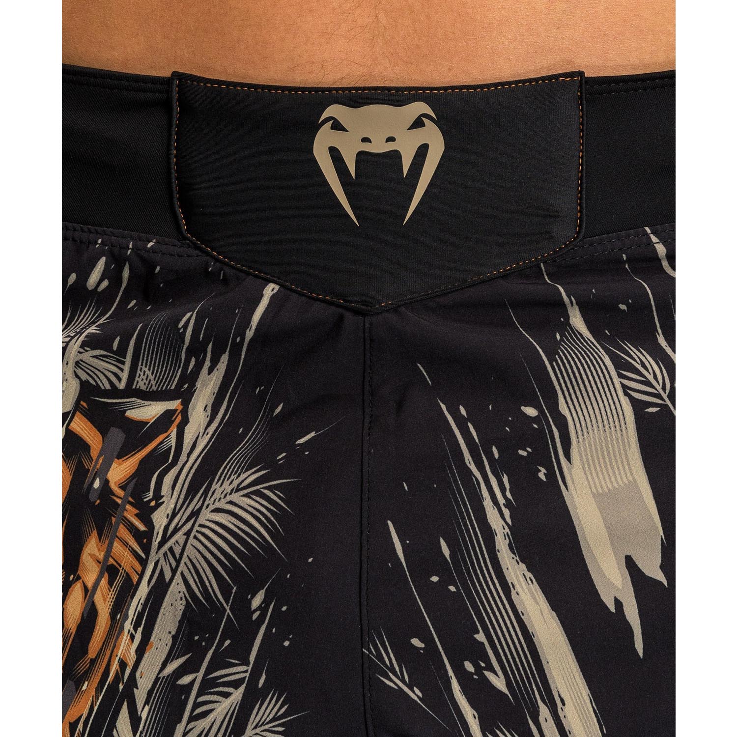VENUM MMA Fight Shorts, Tiger, black-orange, M