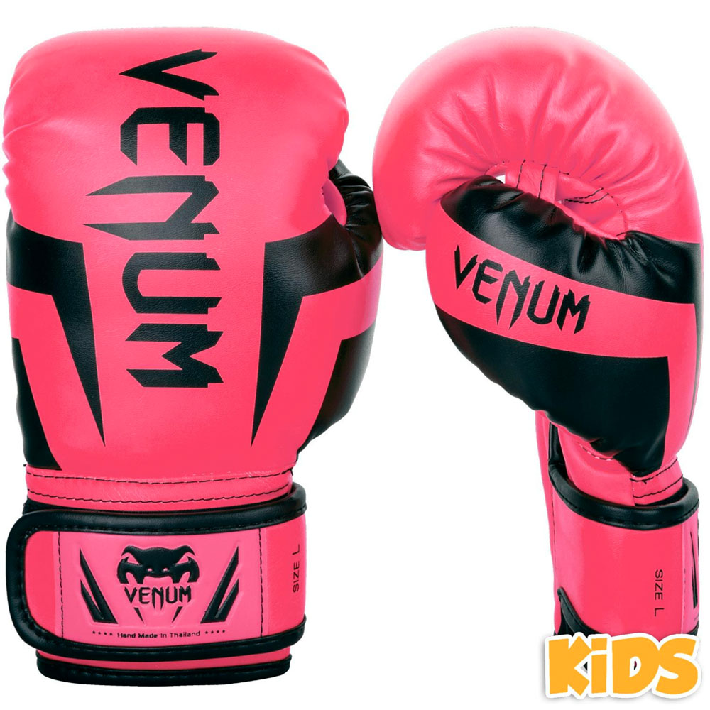 VENUM Boxing Gloves, Elite, Kids, pink, M