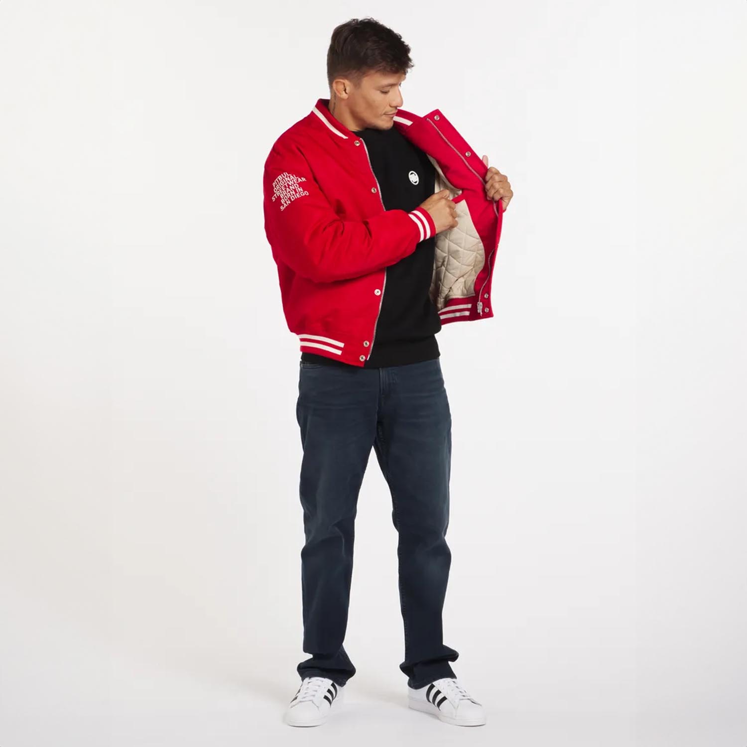 Pit Bull West Coast, Jacket, Seabridge Varsity, red, XXL