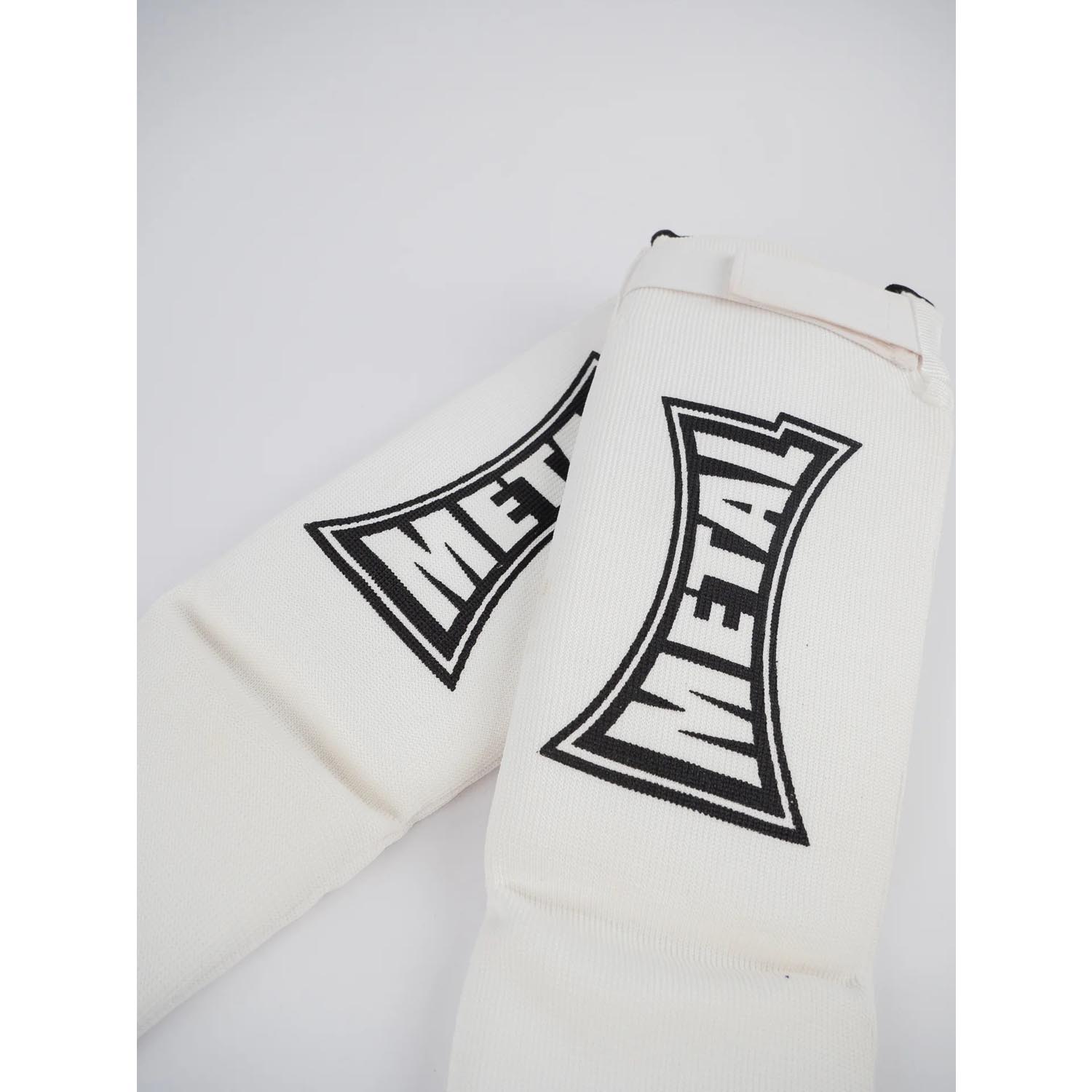 Metal Boxe Shin Guard, Kids, Cotton, white, XS