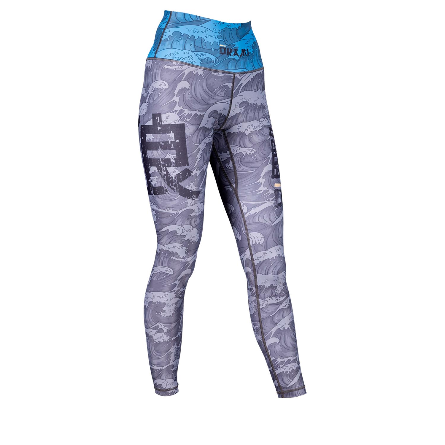 OKAMI Leggings, Damen, Kois, grau-blau, L