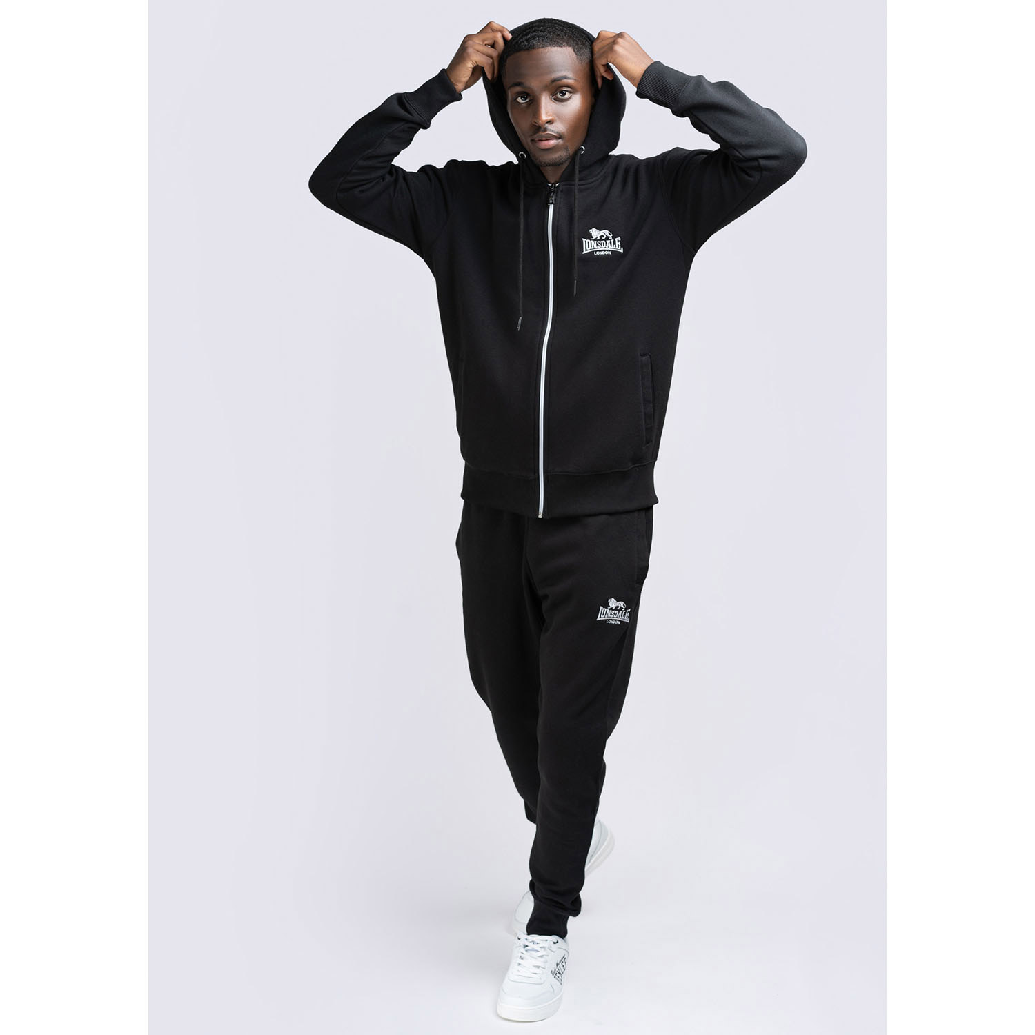 Lonsdale Tracksuit, Rottingean, black, S