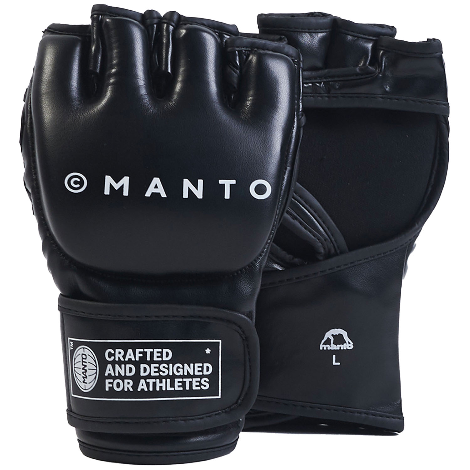 MANTO MMA Handshuhe, Impact, schwarz, L