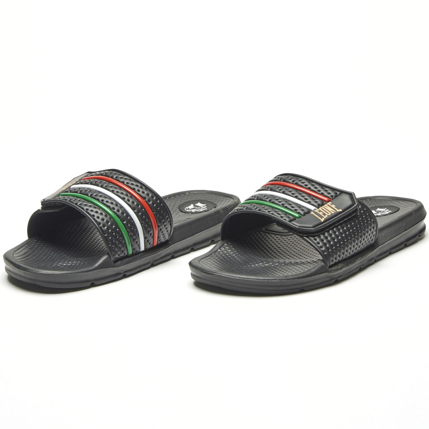 LEONE Bathing Sandals, Flag, black, 40
