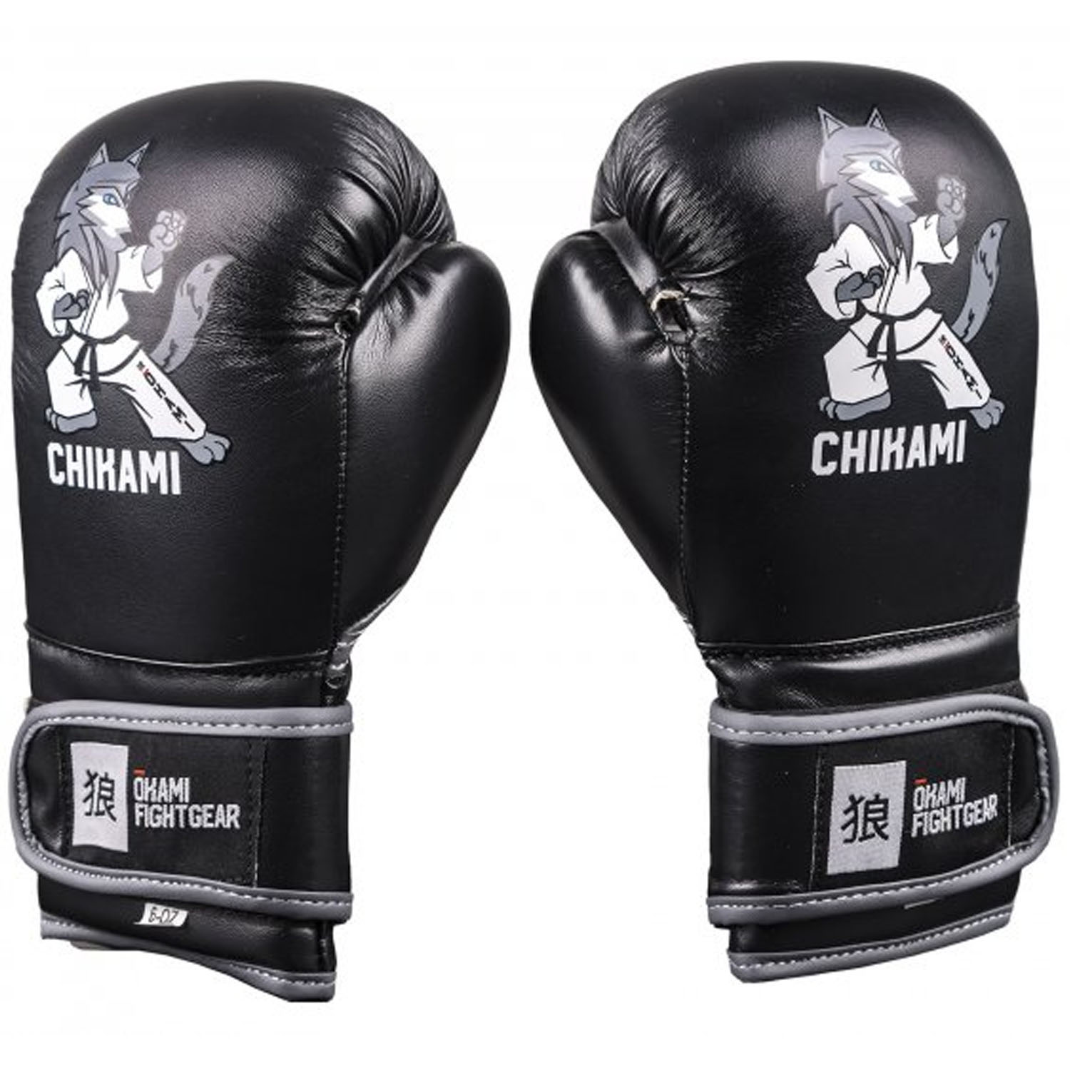 OKAMI Boxhandschuhe, Kinder, Chikami, schwarz, 8 Oz