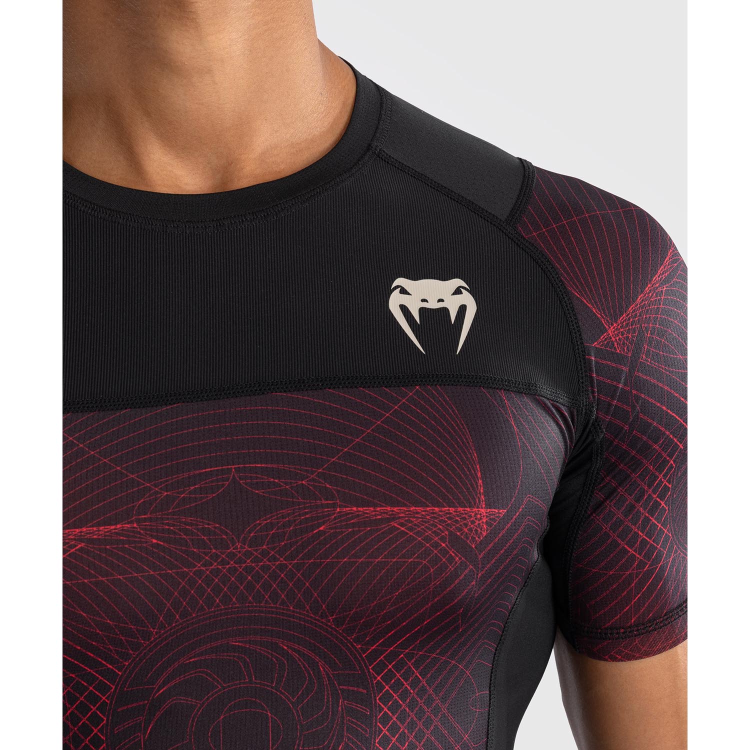 VENUM Rashguard, S/S, G-Fit Air, black-red, L