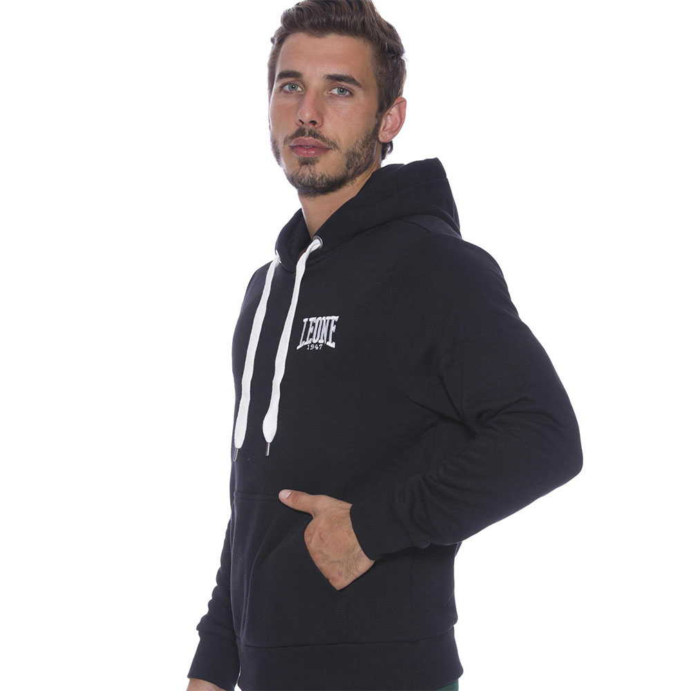 LEONE Hoody, Embro, black, S
