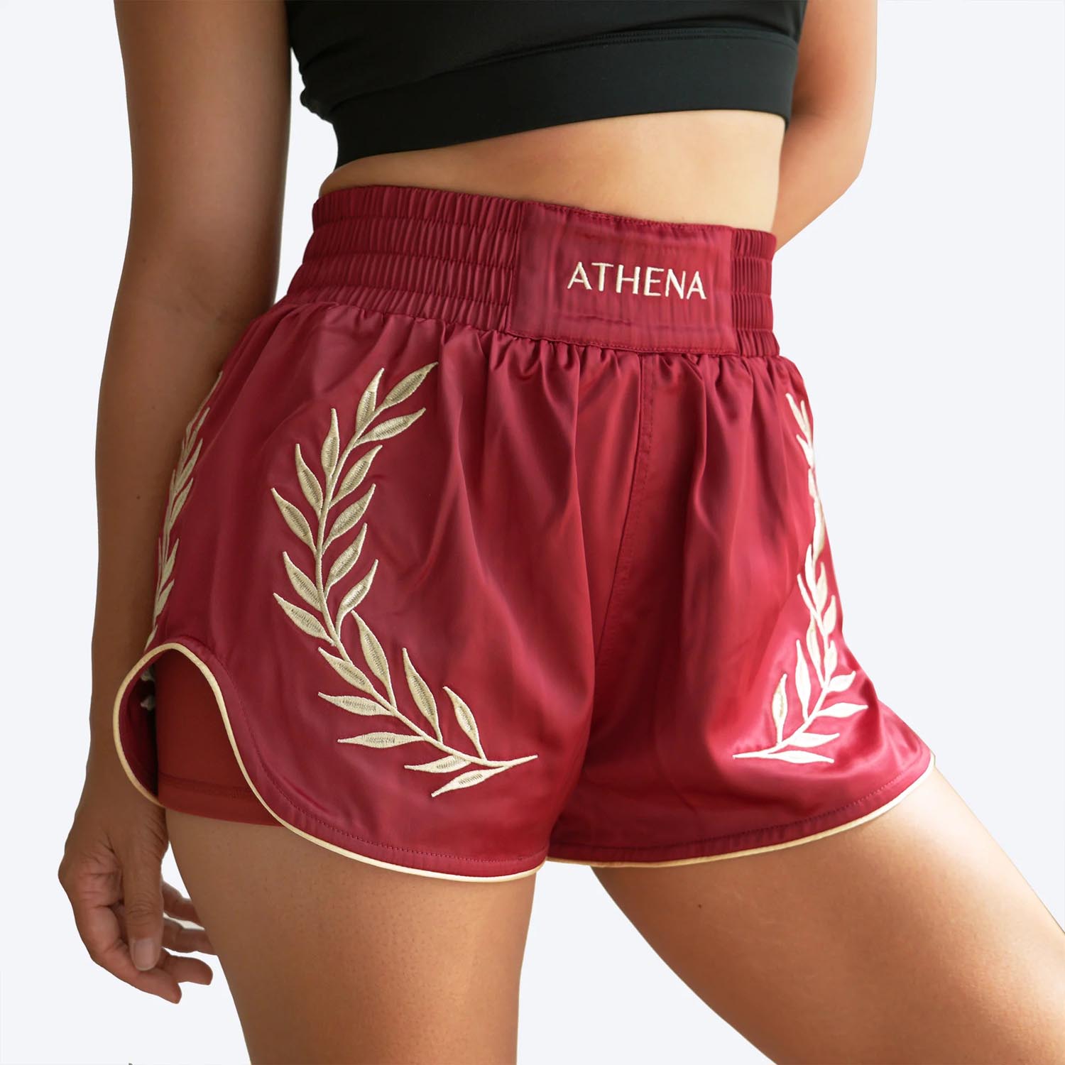 ATHENA Muay Thai Shorts, Women, Athena, red-gold, XL