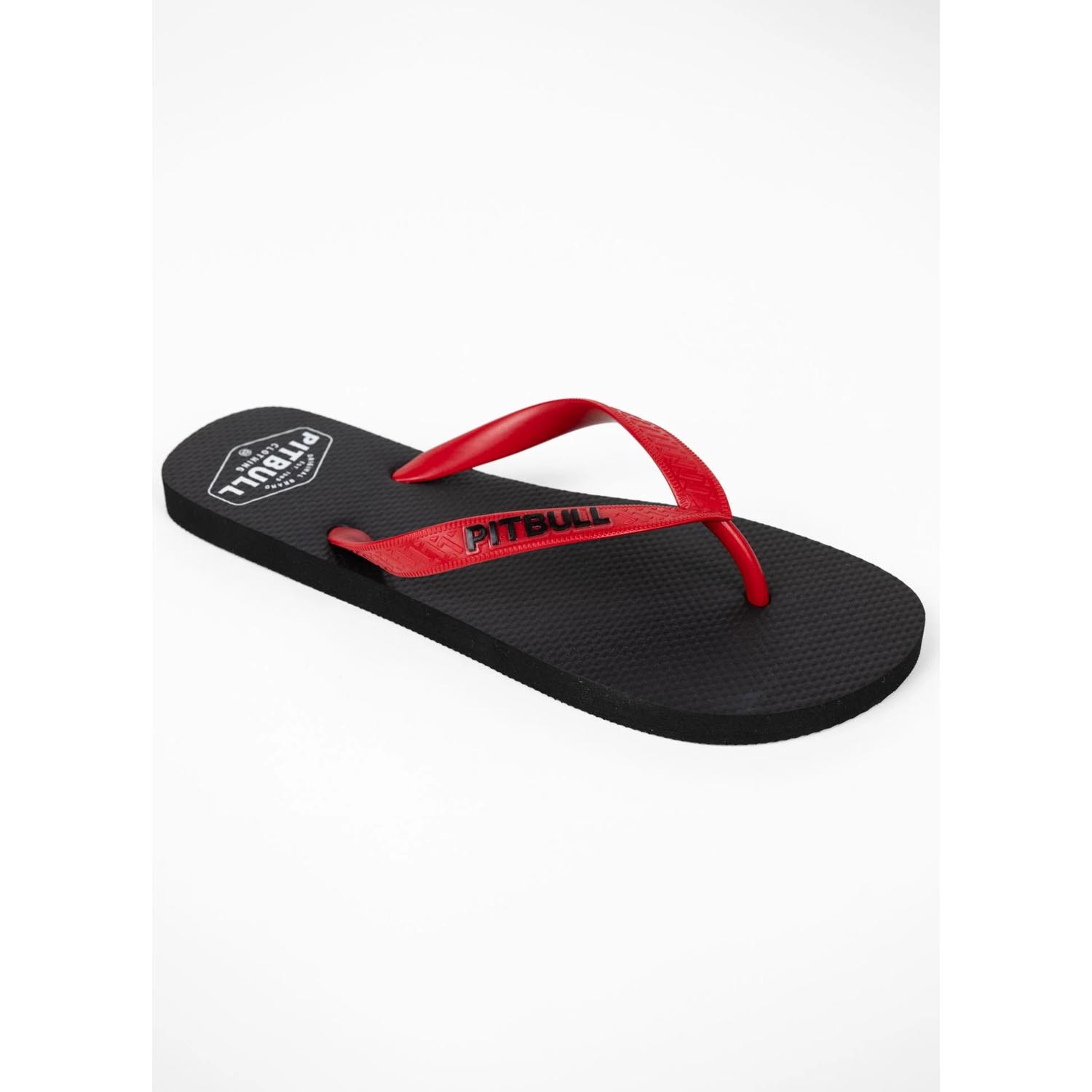 Pit Bull West Coast Flip Flops, Pitbull CO, black-red, 46