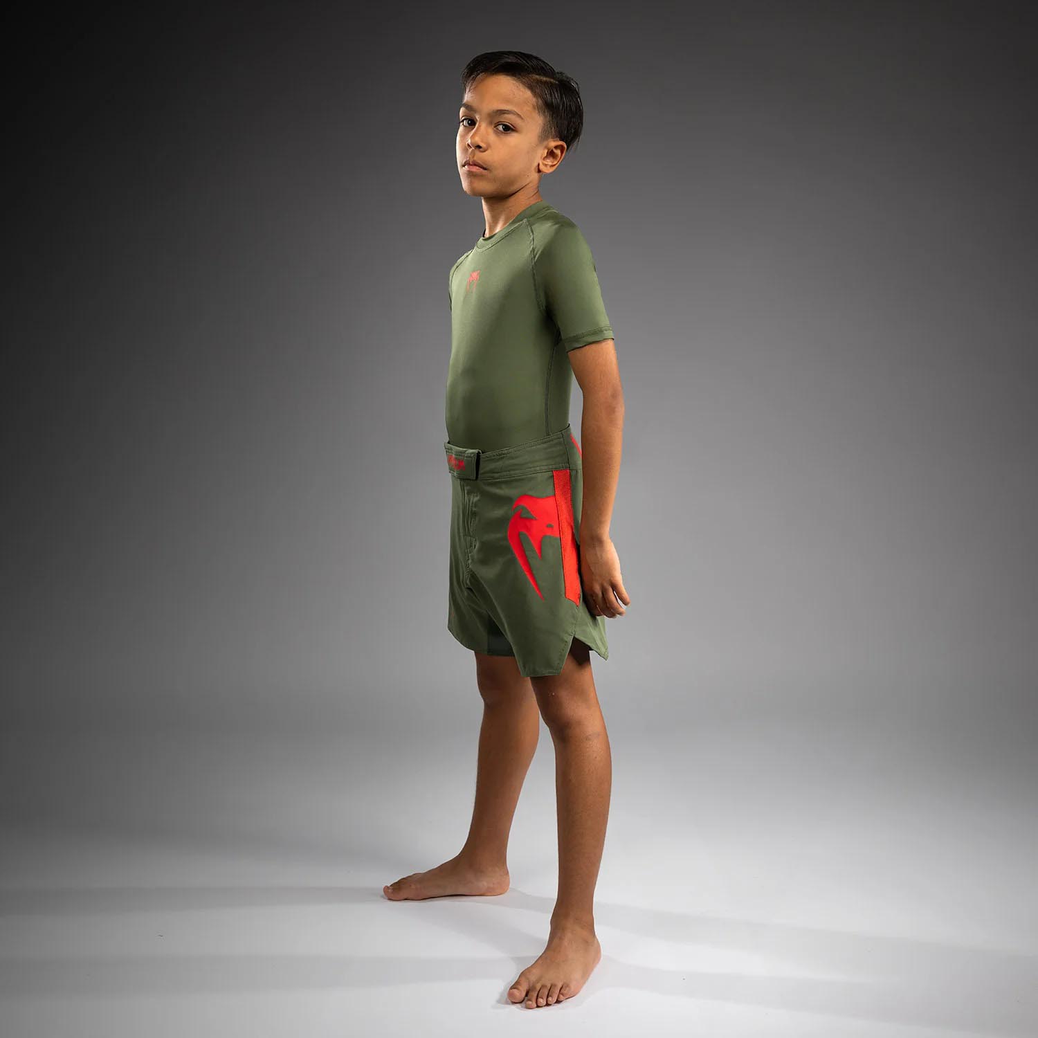 VENUM MMA Fight Shorts, Kids, Light, khaki-orange, 14 J