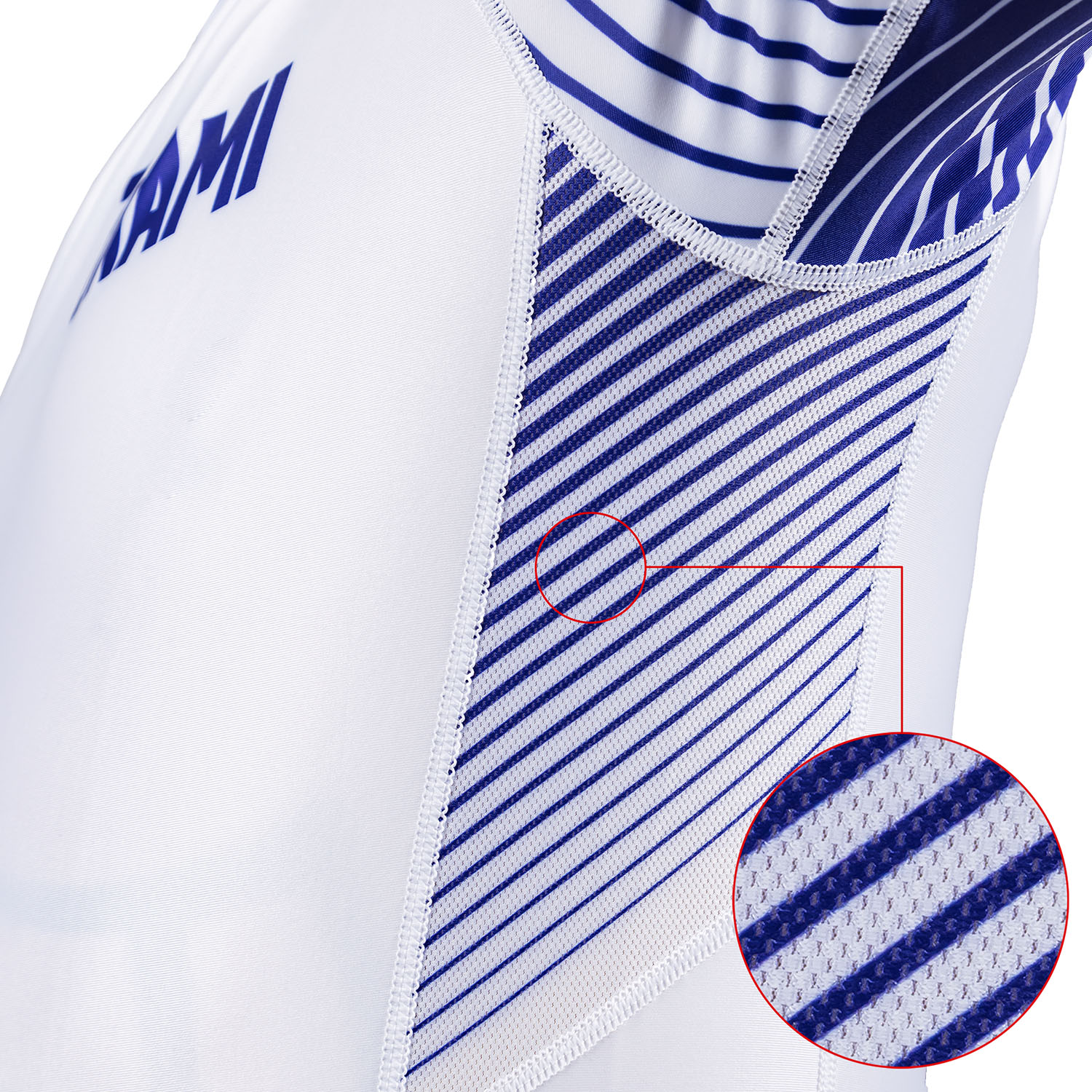 OKAMI Rashguard, S/S, Big Kanji, white, XL