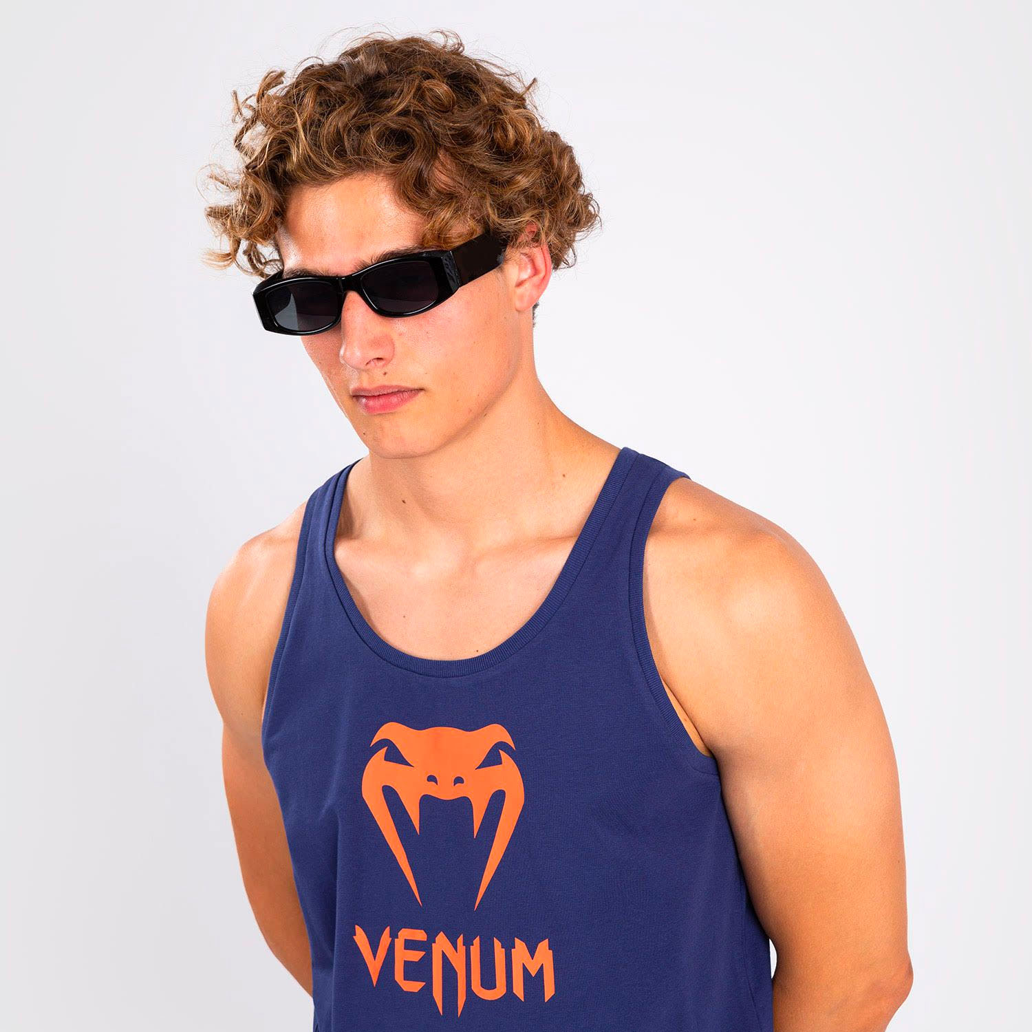 VENUM Tank Top, Classic, navy-orange, M