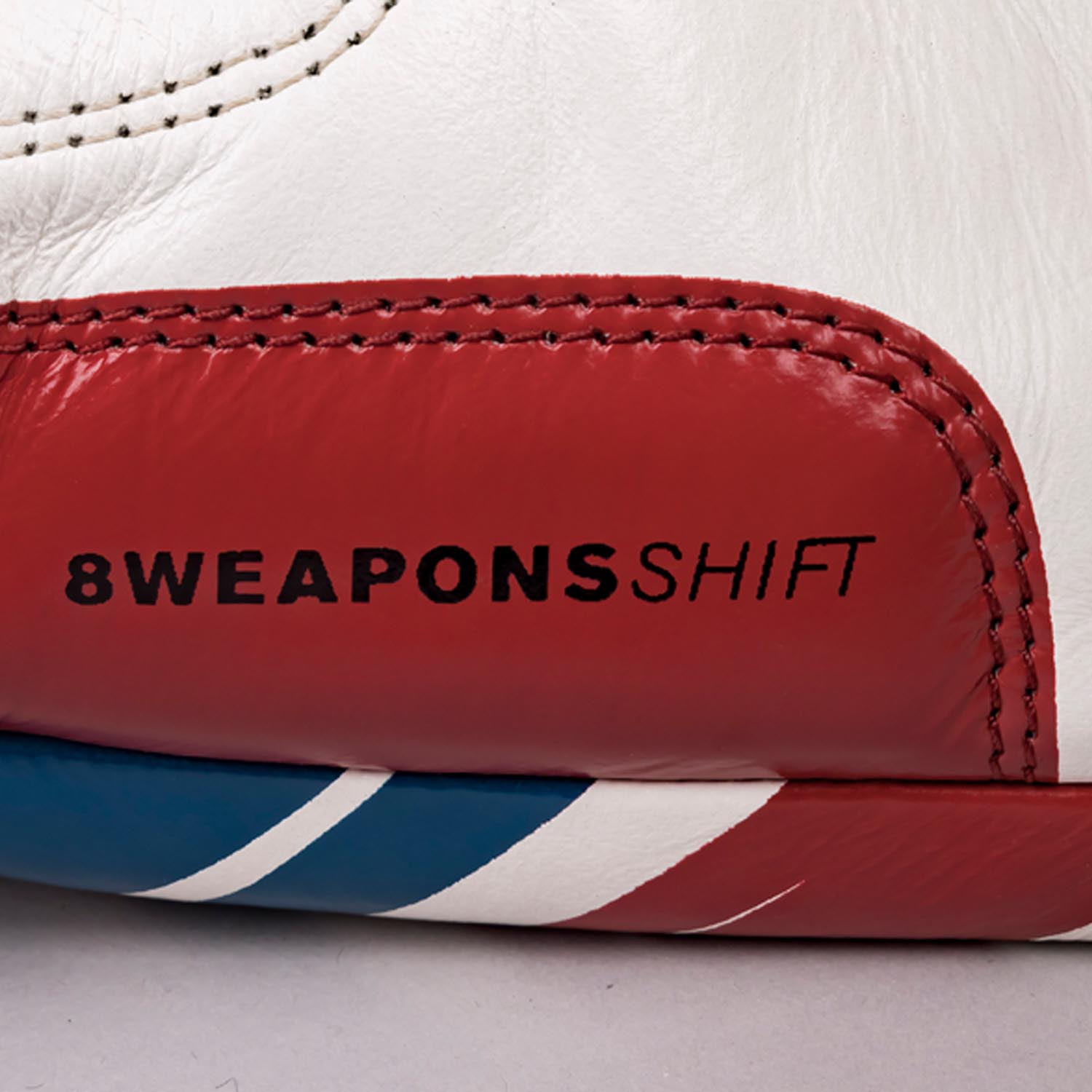 8 WEAPONS Boxing Gloves, Shift, white-navy-red, 16 Oz